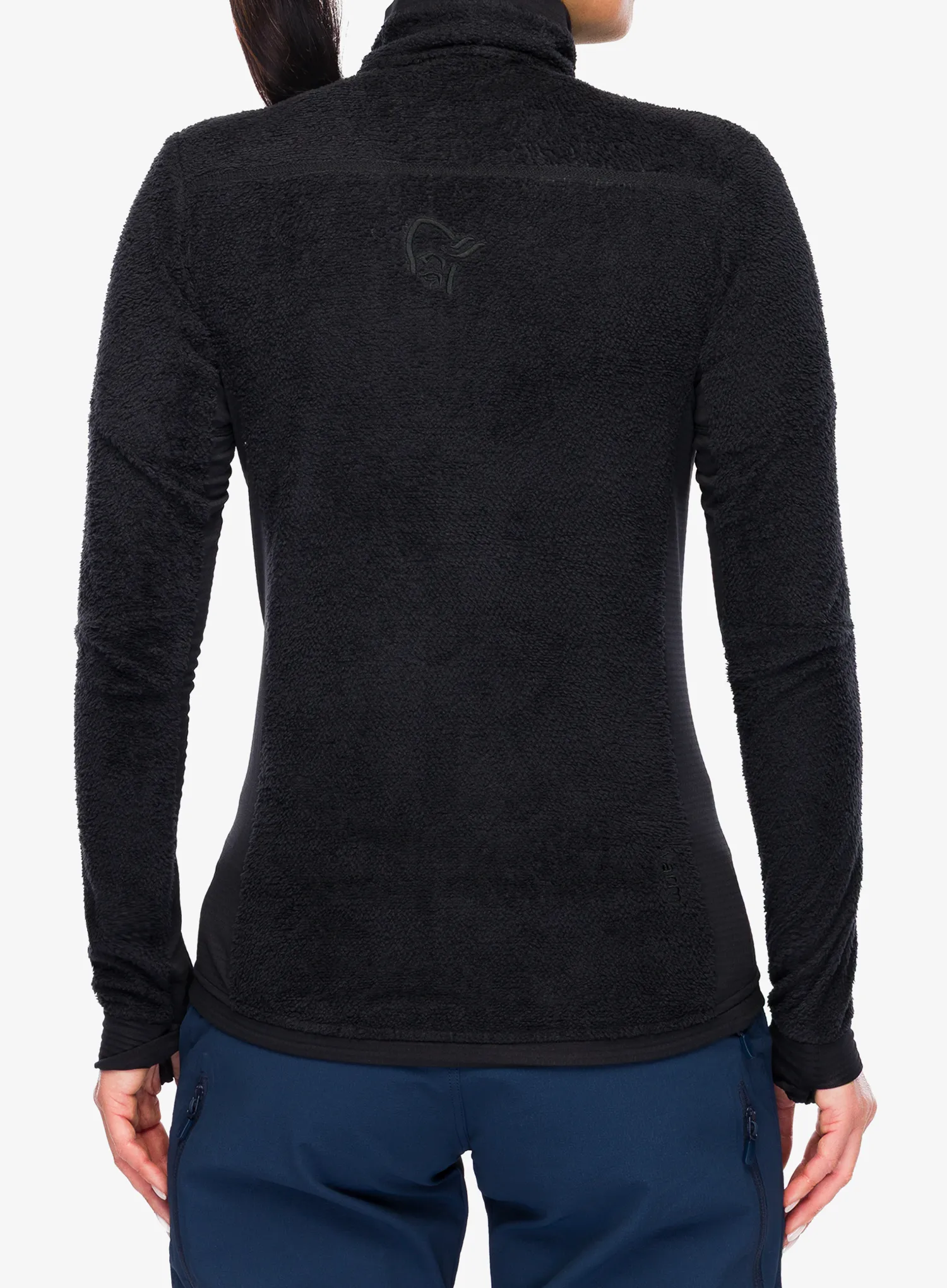 Moteriškas džemperis su užtrauktuku Norrona Falketind Warm1 Active Jacket - caviar black