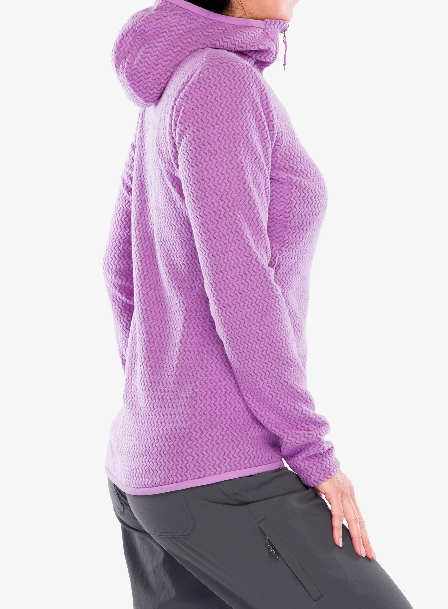 Moteriškas džemperis su užtrauktuku Patagonia R1 Air Full-Zip Hoody - brisk purple