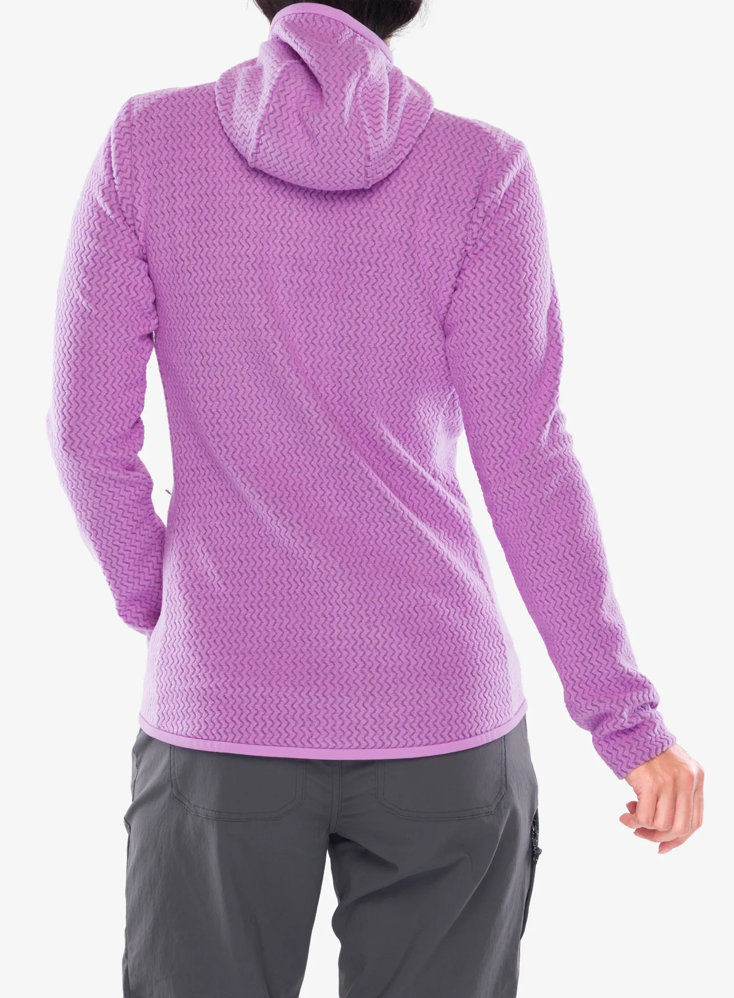 Moteriškas džemperis su užtrauktuku Patagonia R1 Air Full-Zip Hoody - brisk purple
