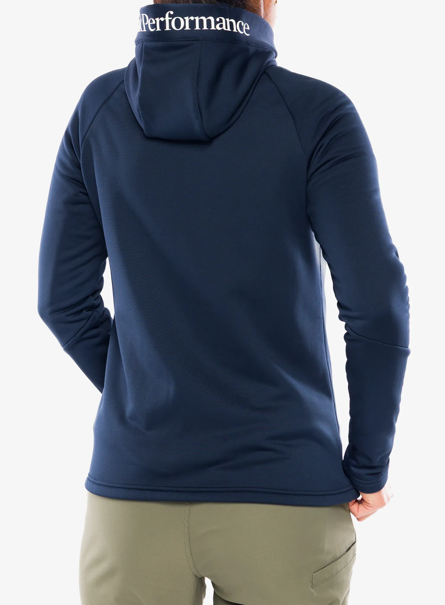 Moteriškas džemperis su užtrauktuku Peak Performance Rider Essentials Zip Hood - blue shadow/blue shadow