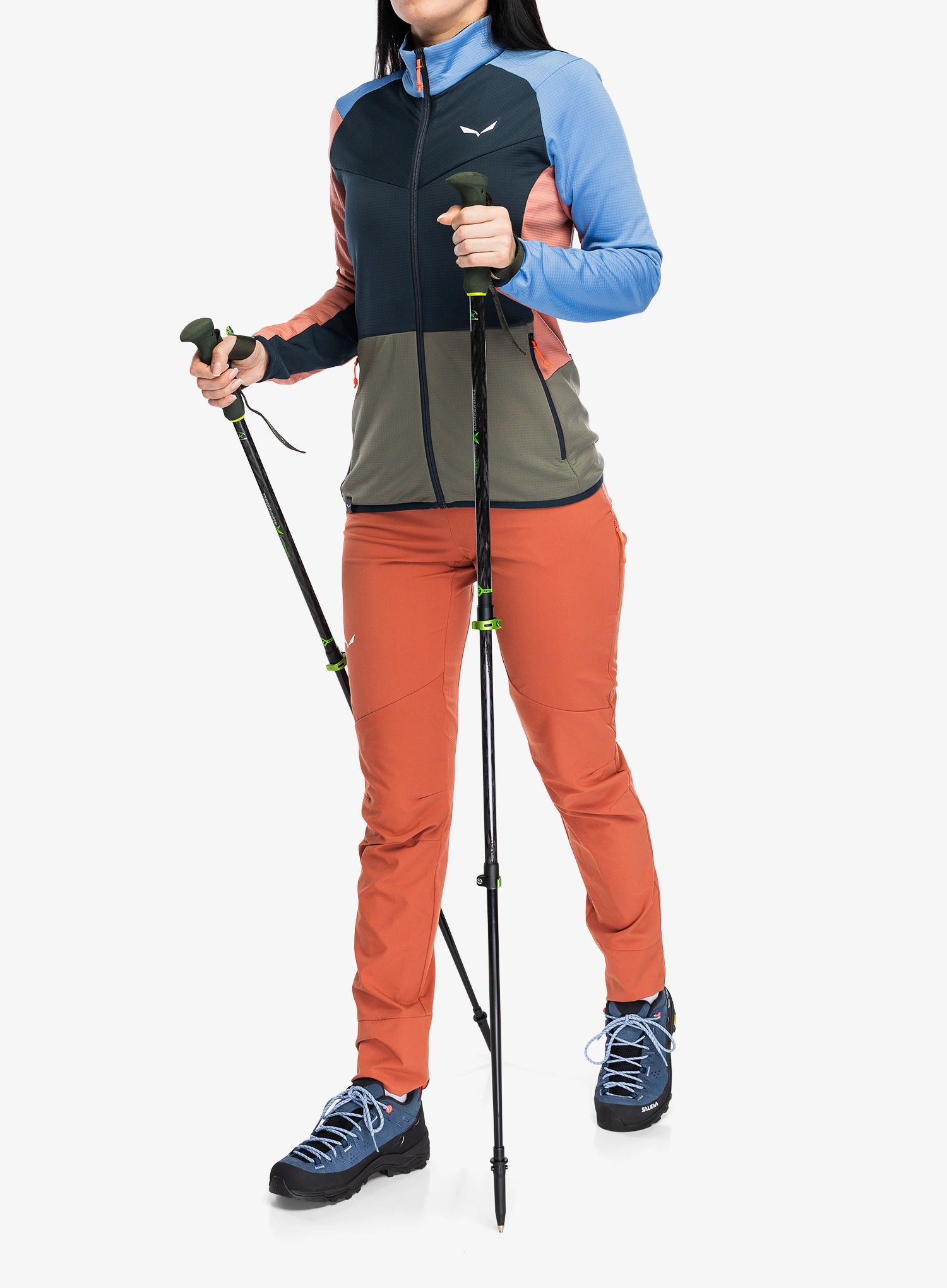 Moteriškas džemperis su užtrauktuku Salewa Puez Cammino PL Jacket - blueberry/multi