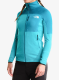Moteriškas džemperis su užtrauktuku The North Face Polartec Powergrid Stormgap Jacket - blue/deep teal