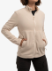 Moteriškas džemperis su užtrauktuku Turbat Classic Fleece - fog beige