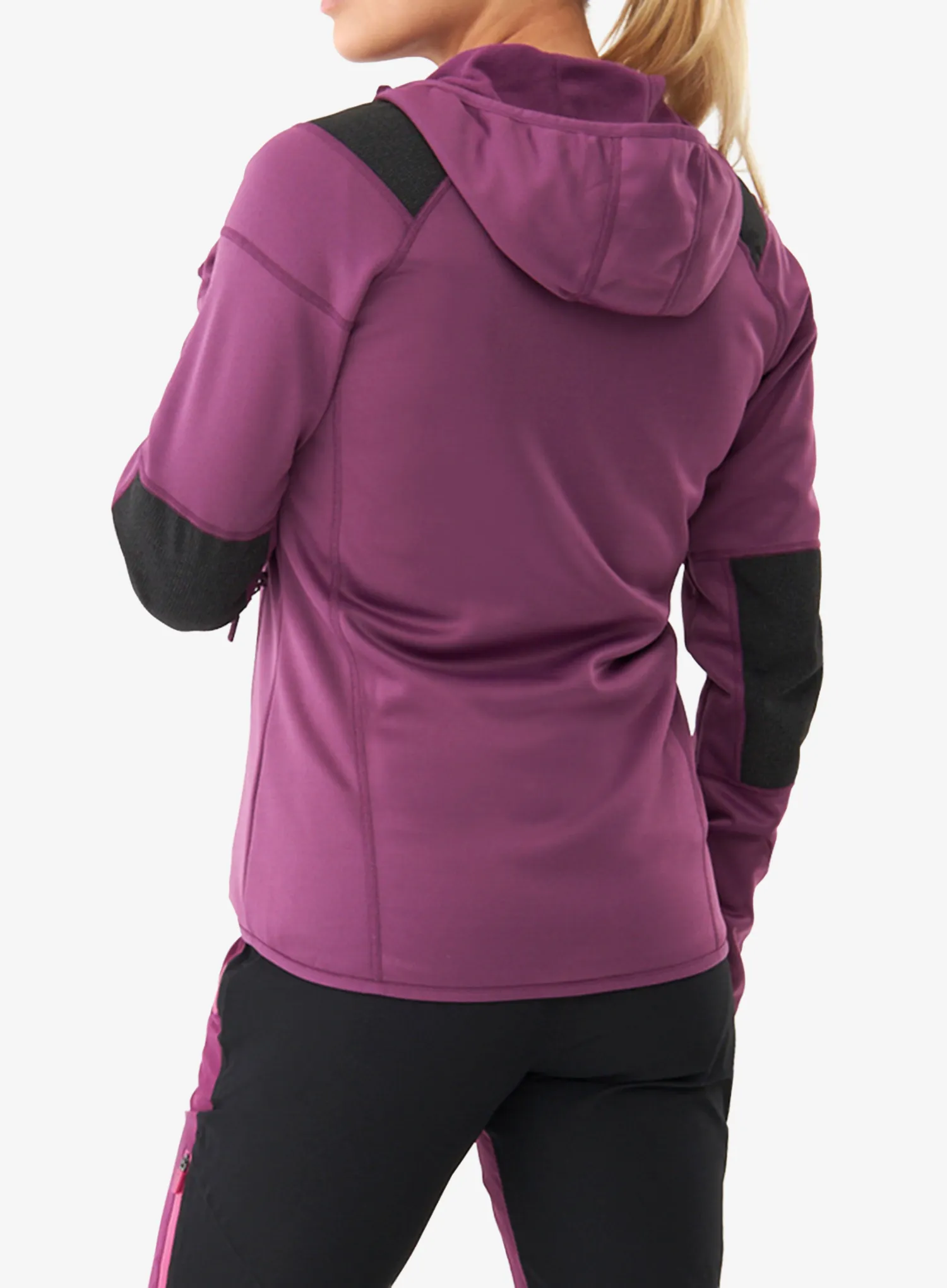 Moteriškas džemperis su užtrauktuku Viking Yosemite Hoodie - violet/yellow