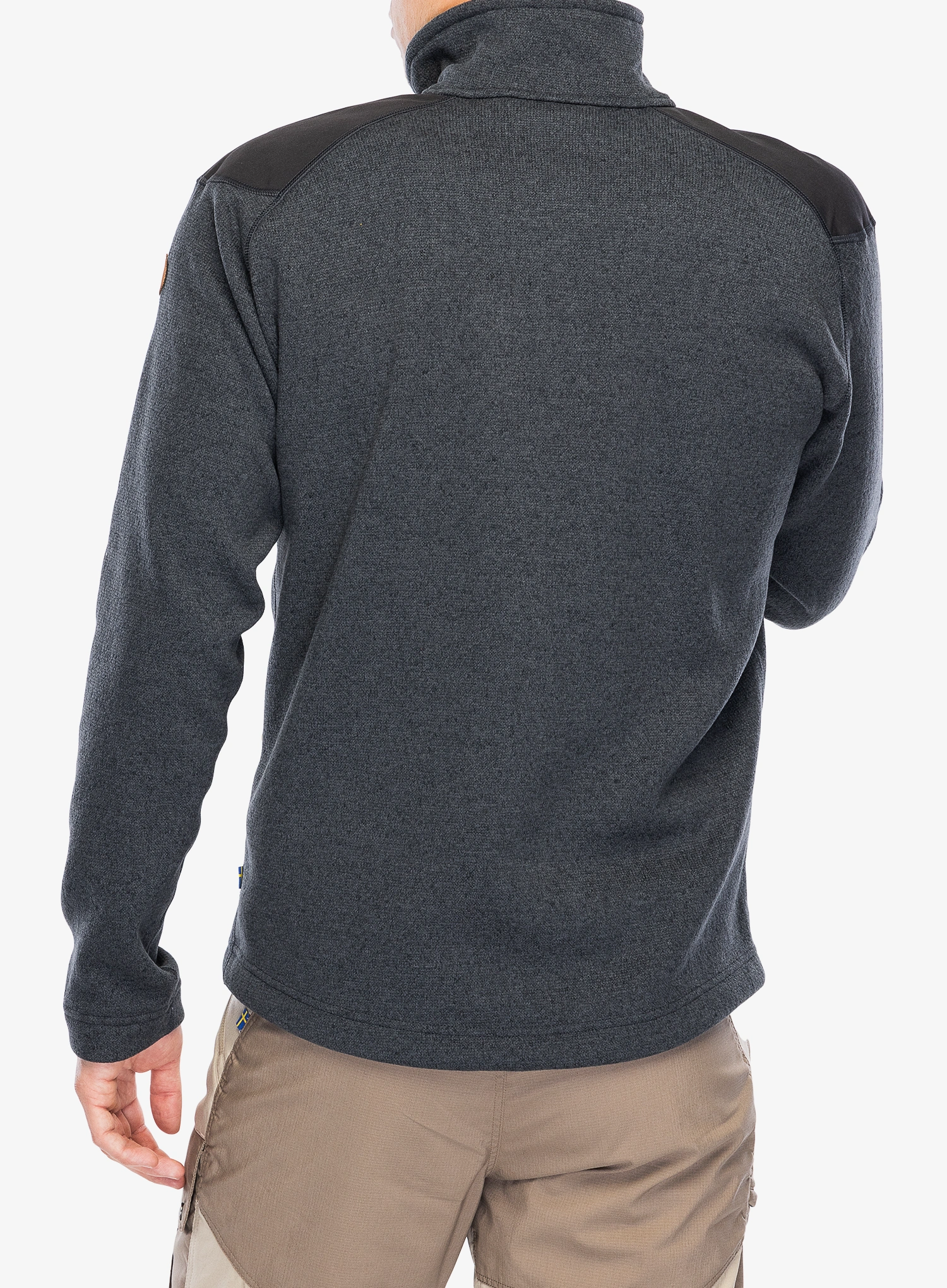 Džemperis su užtrauktuku Fjallraven Buck Fleece - graphite