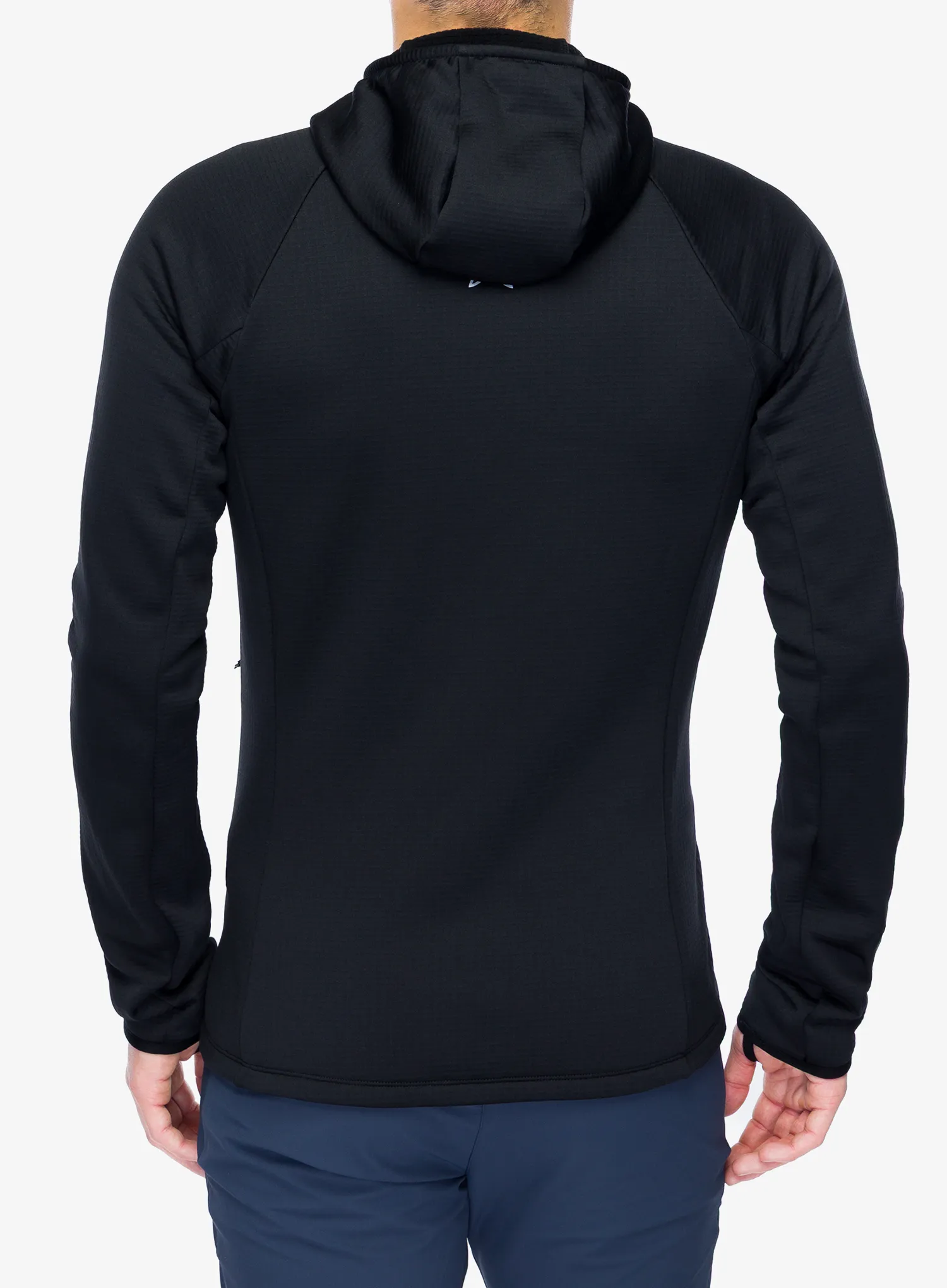 Džemperis su užtrauktuku Montura Fadis Grid Hooded Maglia - black