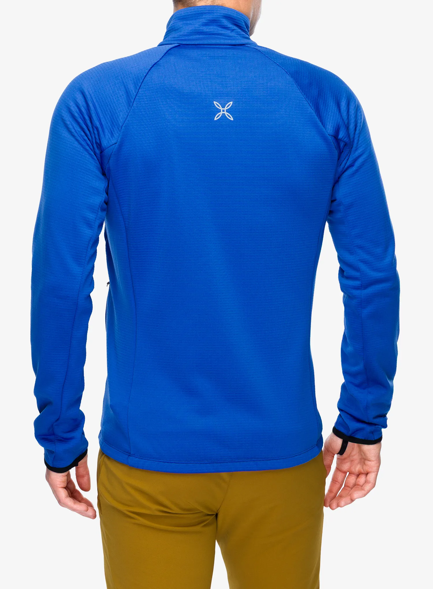 Džemperis su užtrauktuku Montura Fadis Grid Maglia - b.blue