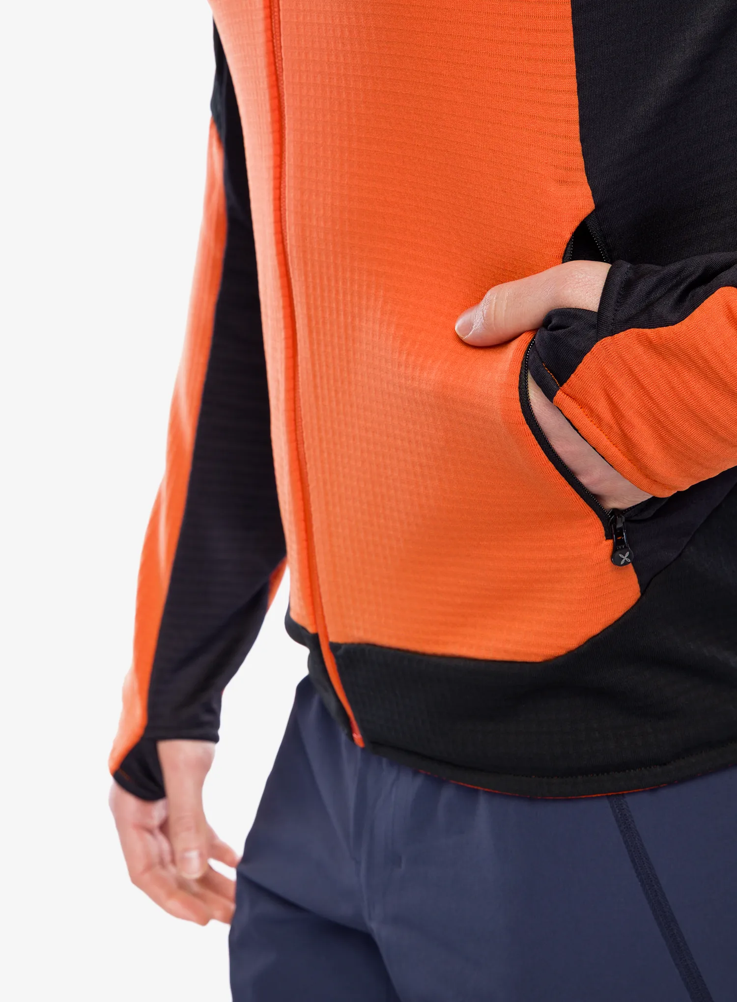 Džemperis su užtrauktuku Montura Stretch Color Maglia - orange/orange
