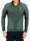 Džemperis su užtrauktuku Montura Thermal Grid 2 Maglia - sage green