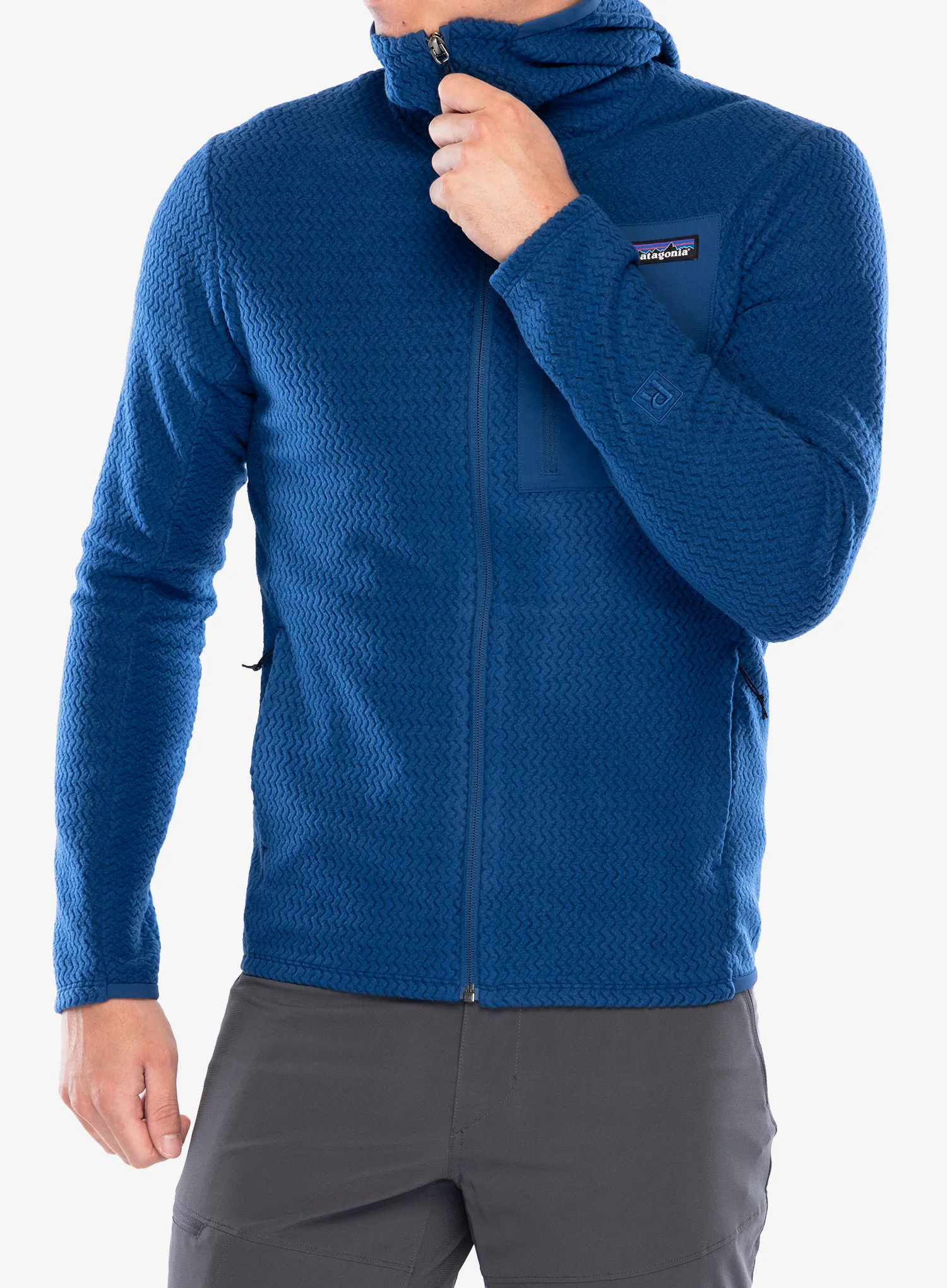 Džemperis su užtrauktuku Patagonia R1 Air Full-Zip Hoody - clement blue
