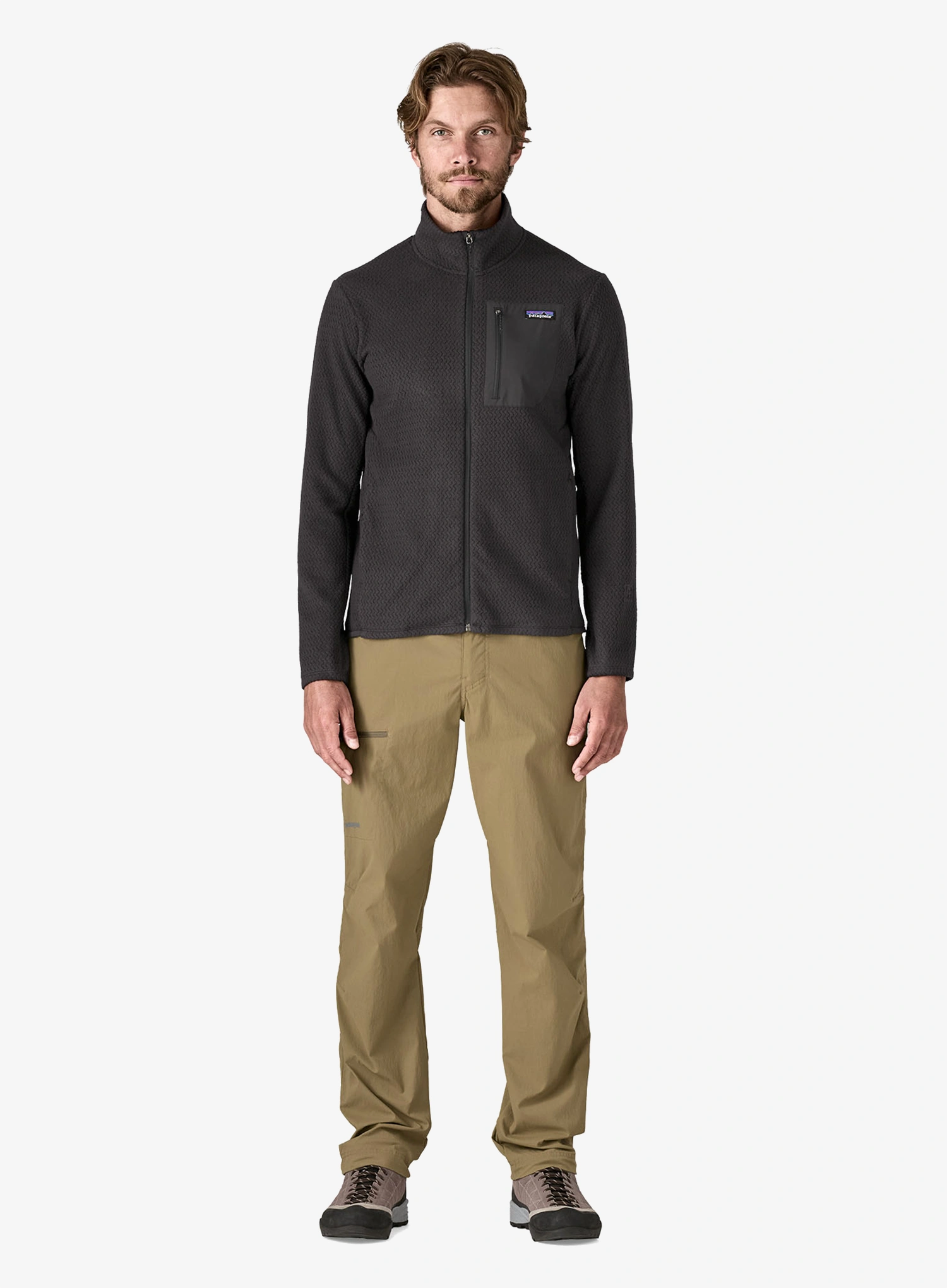 Džemperis su užtrauktuku Patagonia R1 Air Jacket - black