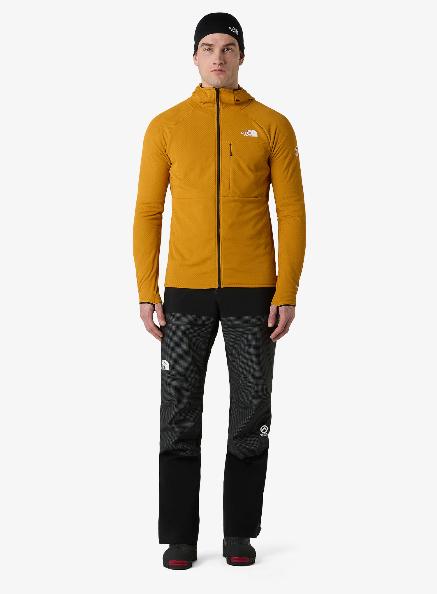 Džemperis su užtrauktuku The North Face Summit Futurefleece FZ Hoodie - citrine yellow