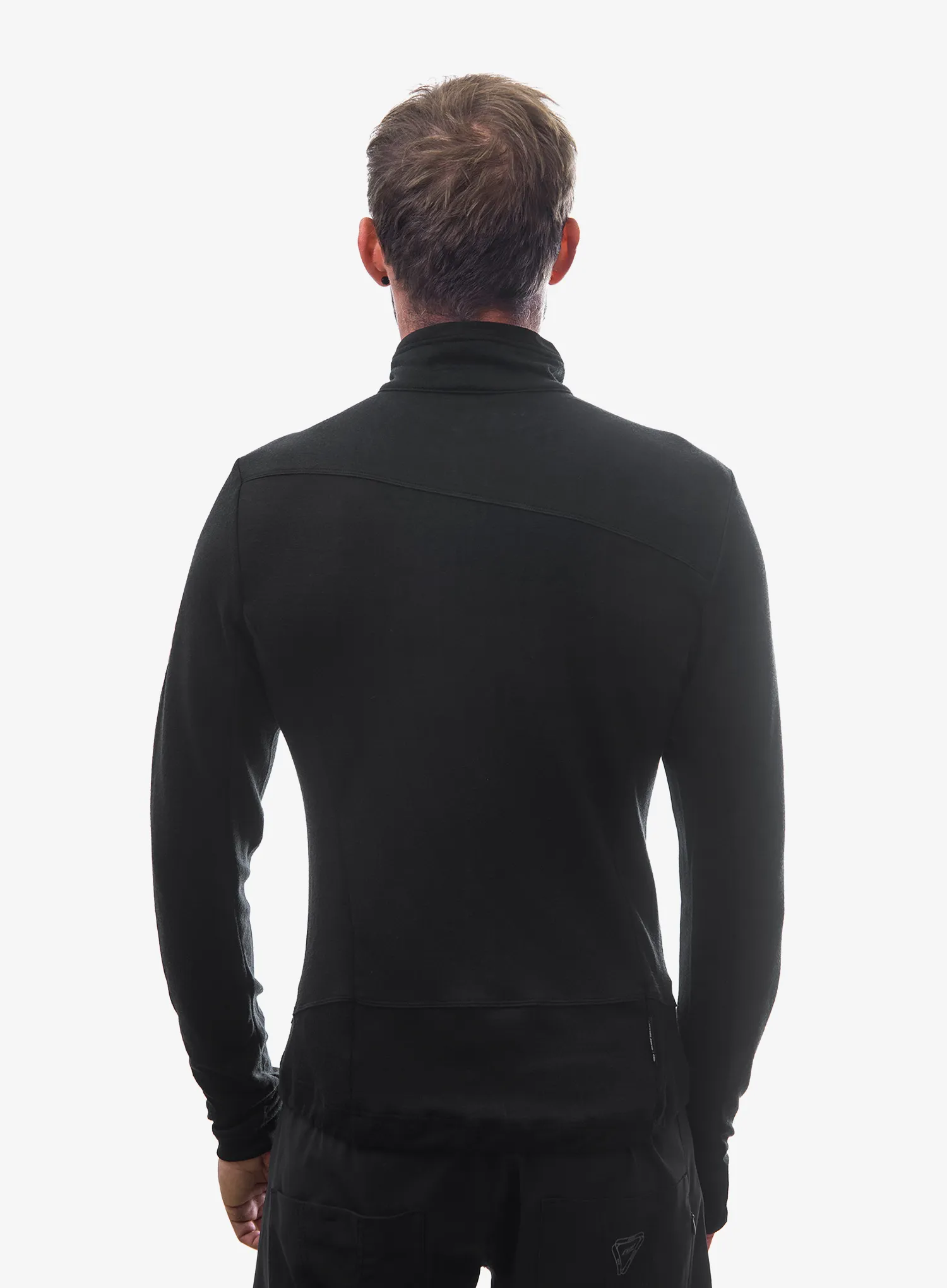 Džemperis Sensor Merino Upper Fleece Full Zip - black