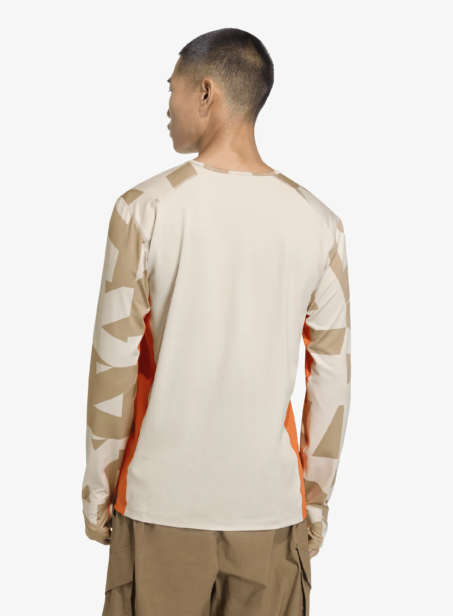 Termoaktyvus džemperis adidas TERREX Multi Synthetic Base Layer Long Sleeve - wonder alumina/blanch cargo