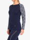 Moteriškas termoaktyvus džemperis Dovre 100% Merino Wool LS - blue