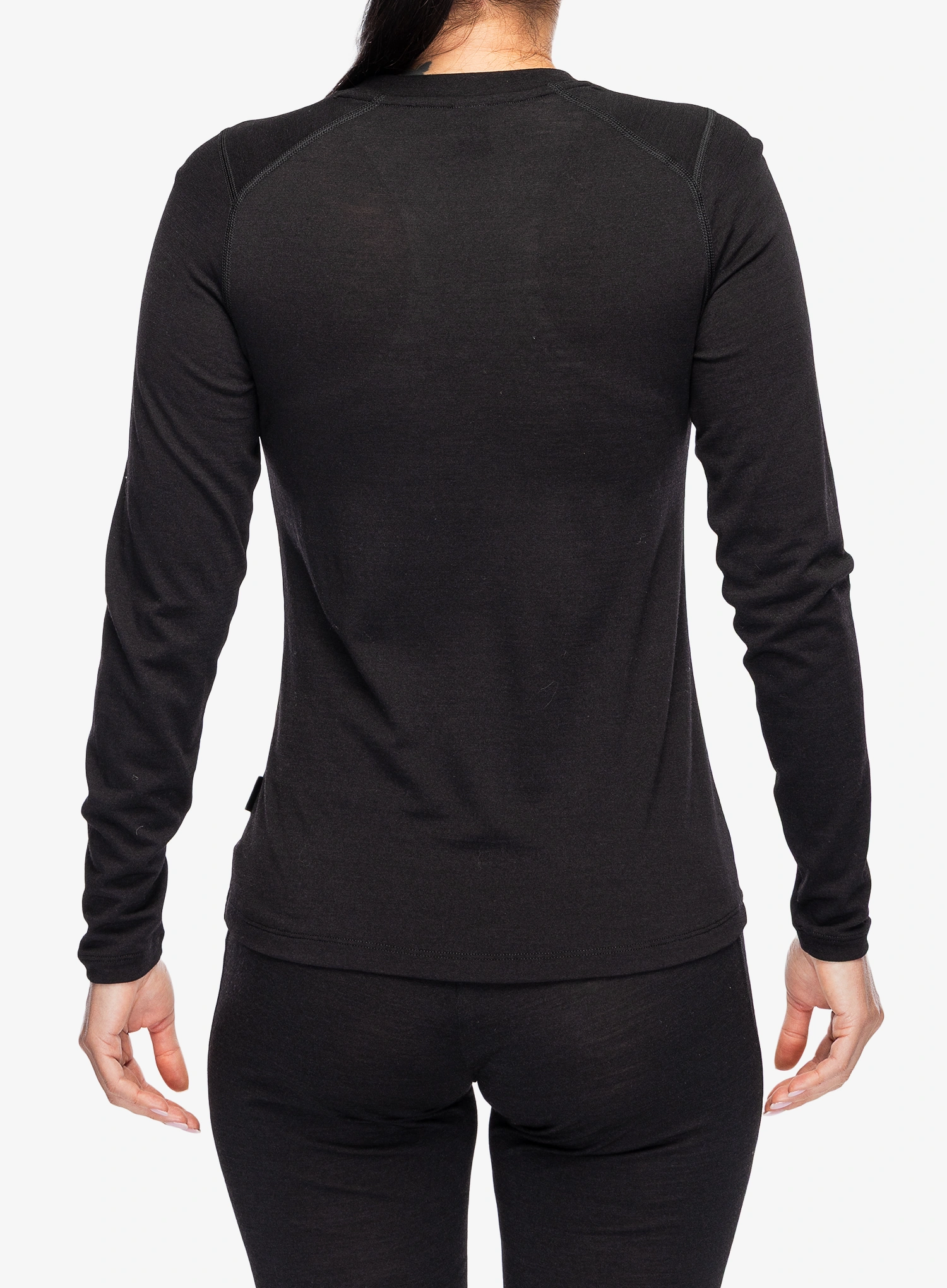 Moteriškas termoaktyvus džemperis Helly Hansen Durawool Crew LS - black