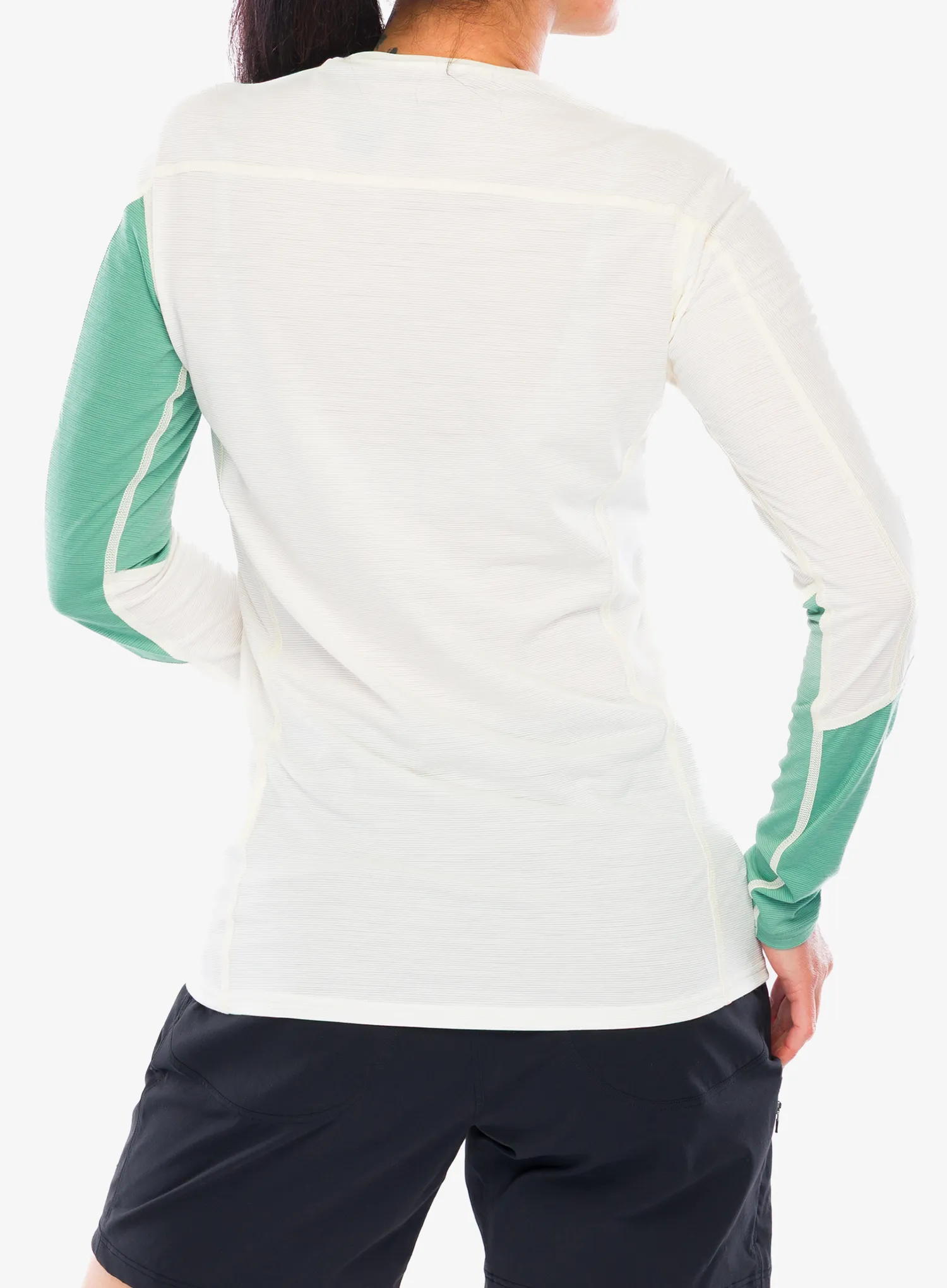 Moteriškas termoaktyvus džemperis Norrona Falketind Equaliser Merino Round Neck - malachite green