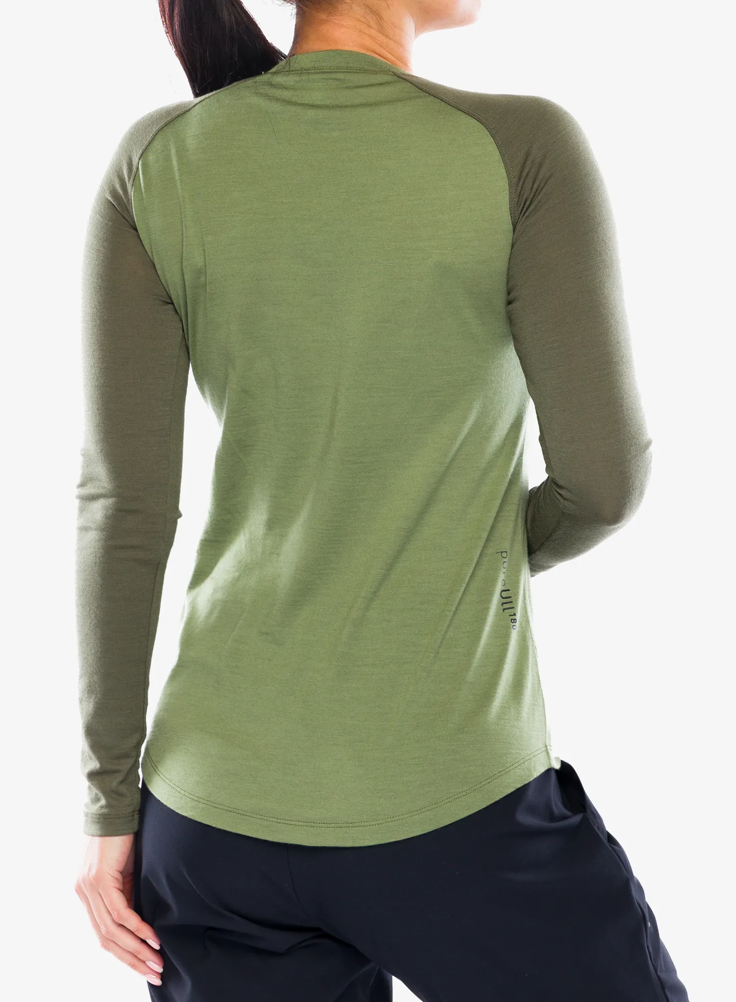Moteriškas termoaktyvus džemperis Norrona Femund Pureull Long Sleeve - loden green