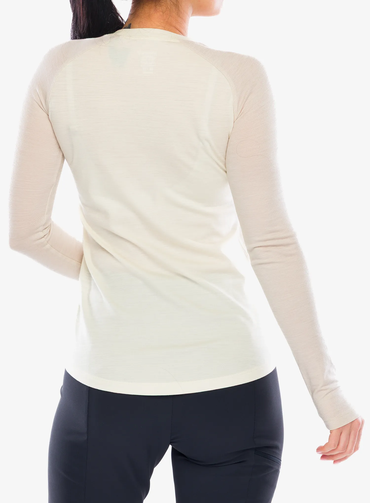 Moteriškas termoaktyvus džemperis Norrona Femund Pureull Long Sleeve - whisper white