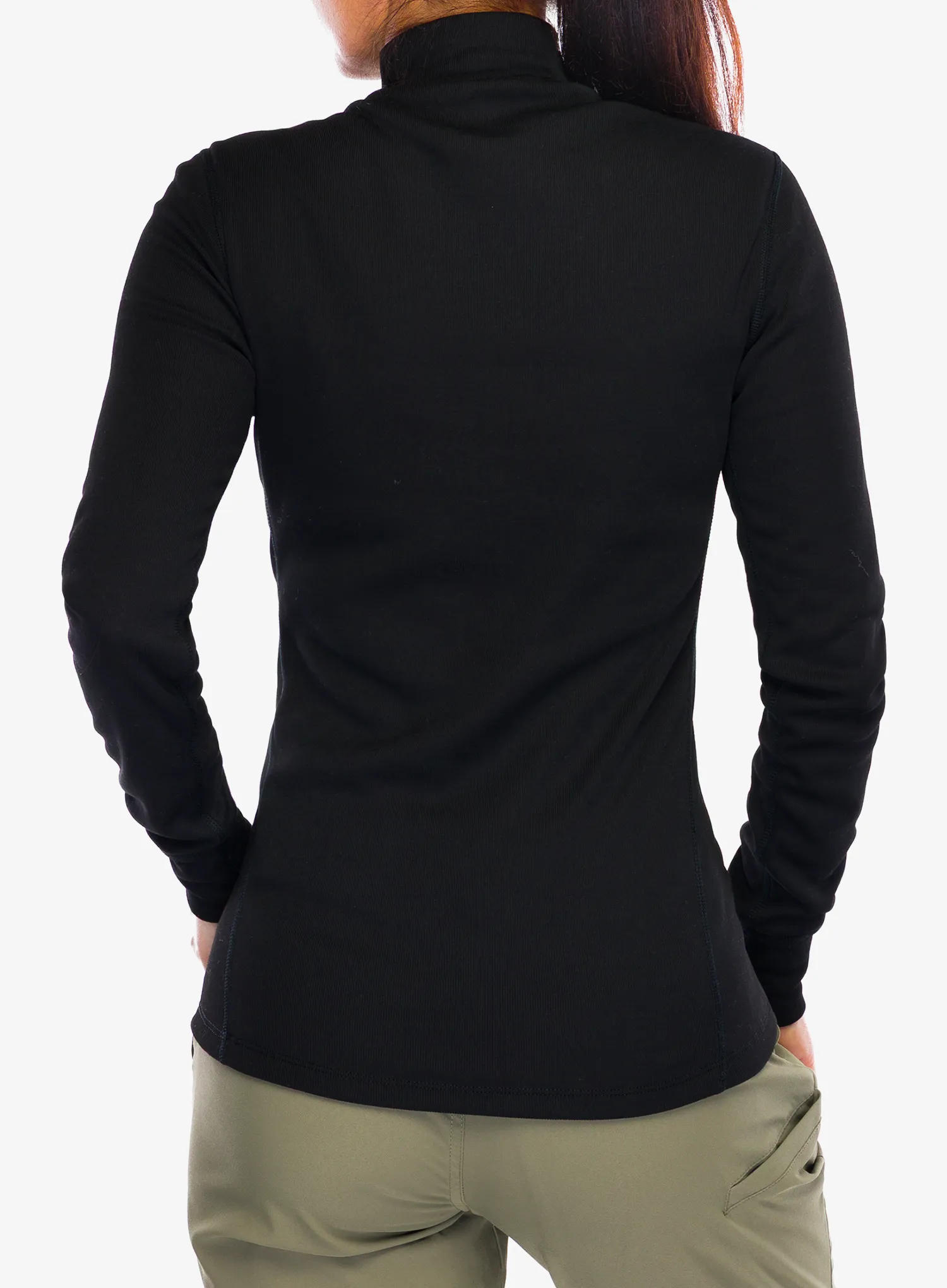 Moteriškas termoaktyvus džemperis Odlo Active Warm BL Top Turtle Neck L/S - black