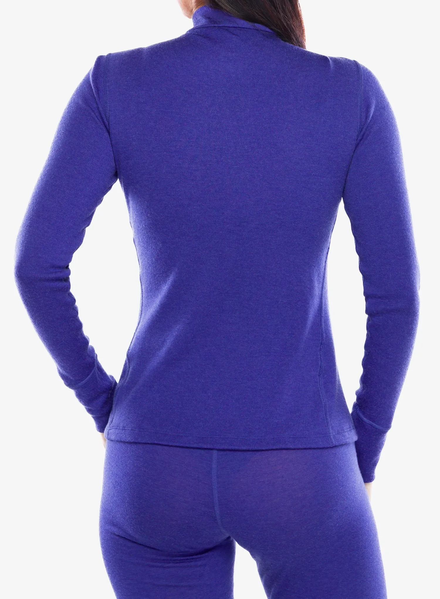 Moteriškas termoaktyvus džemperis Odlo Merino 260 BL Top Turtle Neck LS Half Zip - skipper blue
