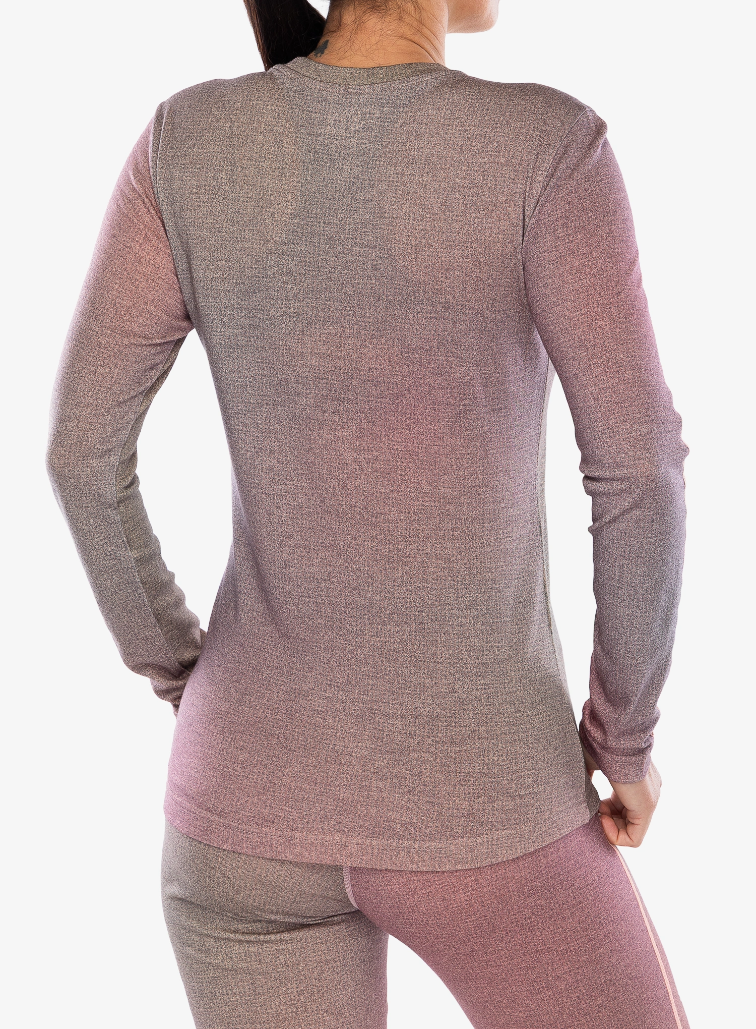 Moteriškas termoaktyvus džemperis Ortovox 185 Rock'N'Wool Print LS - aop dawn rose
