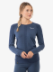 Moteriškas termoaktyvus džemperis Salewa Zebru Responsive L/S Tee - dark denim