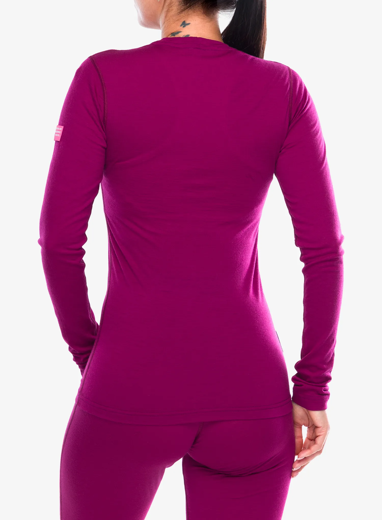 Moteriškas termoaktyvus džemperis Sensor Merino Active Tee L/S - lilla