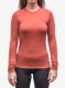 Moteriškas termoaktyvus džemperis Sensor Merino Active Tee L/S - terracotta