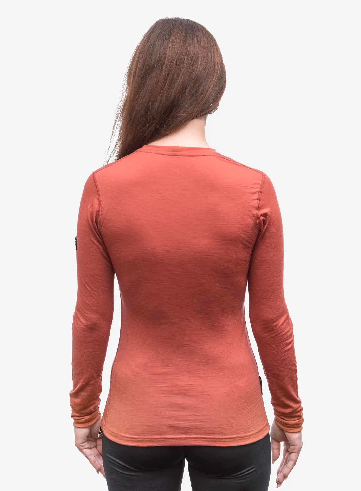 Moteriškas termoaktyvus džemperis Sensor Merino Active Tee L/S - terracotta