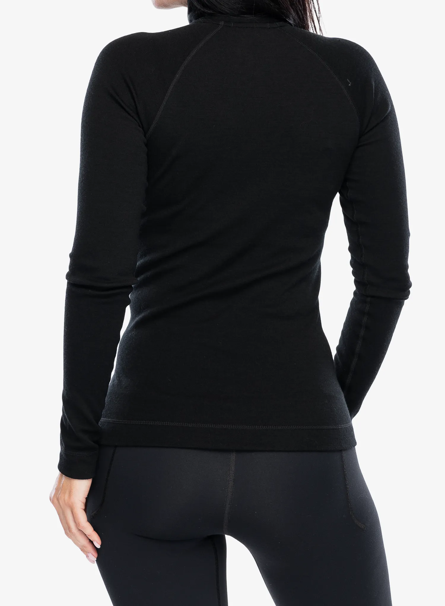 Moteriškas termoaktyvus džemperis Smartwool Classic Thermal Merino BL 1/4 Zip Boxed - black