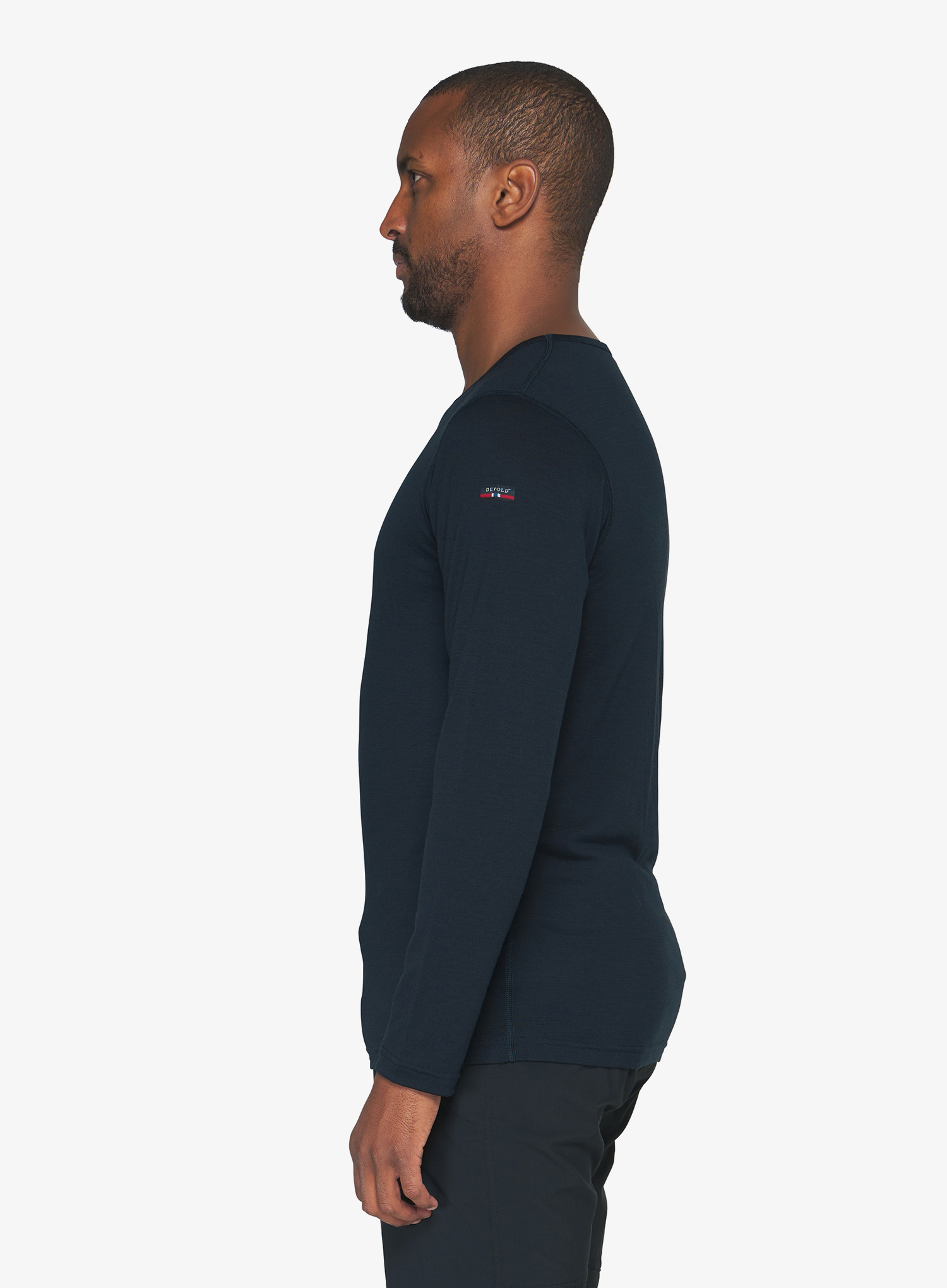 Termoaktyvus džemperis Devold Breeze Merino 150 Shirt - ink