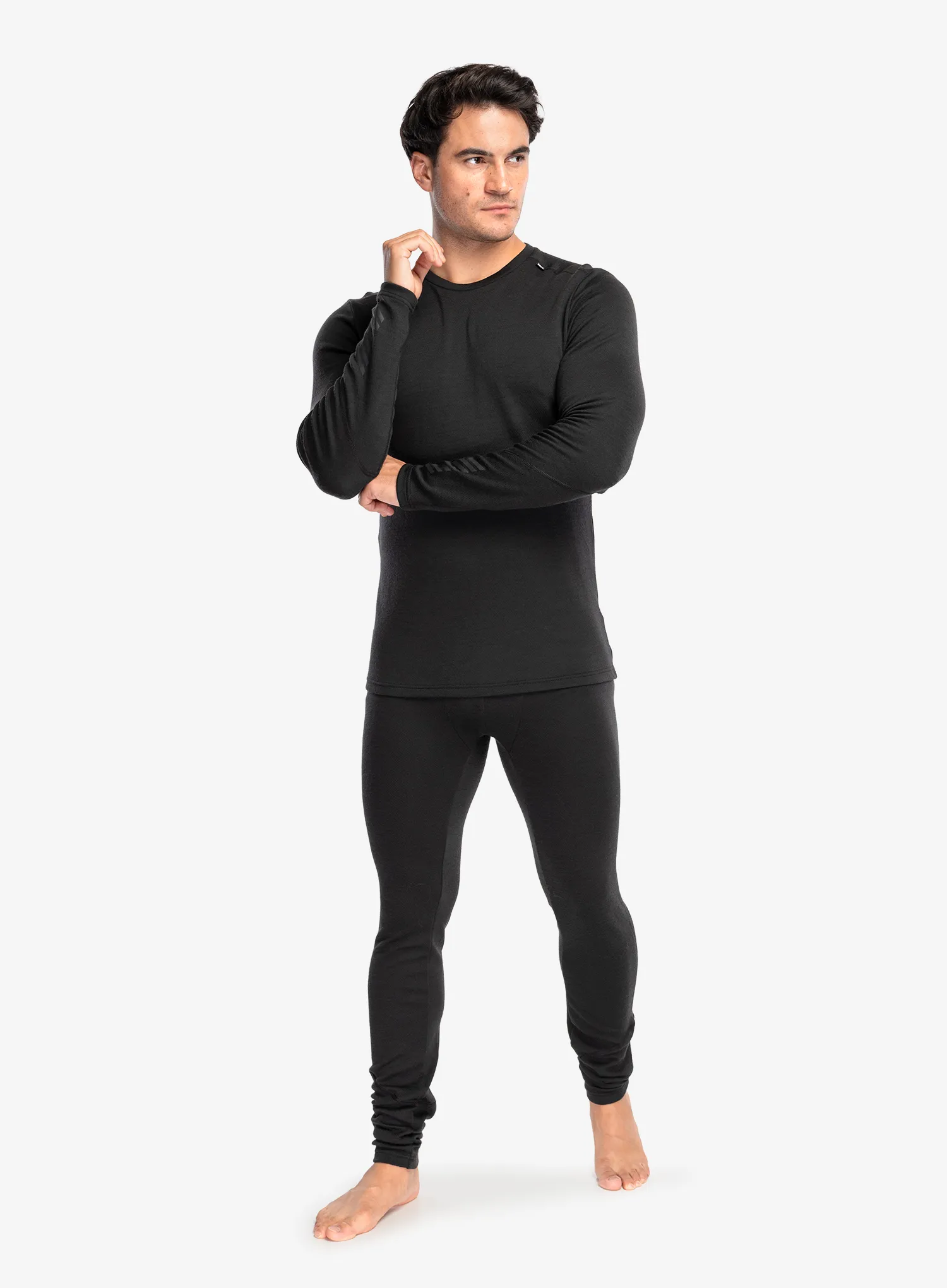Termoaktyvus džemperis Helly Hansen LIFA Merino Midweight Crew - black