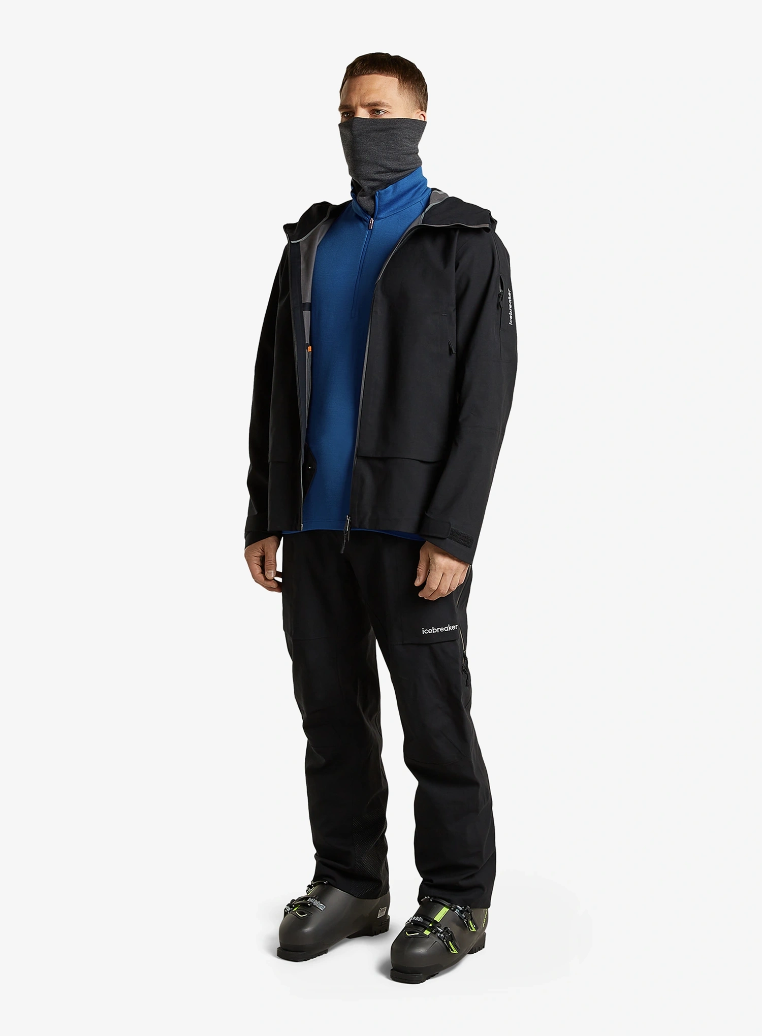 Termoaktyvus džemperis Icebreaker 260 Tech L/S Half Zip - lazurite