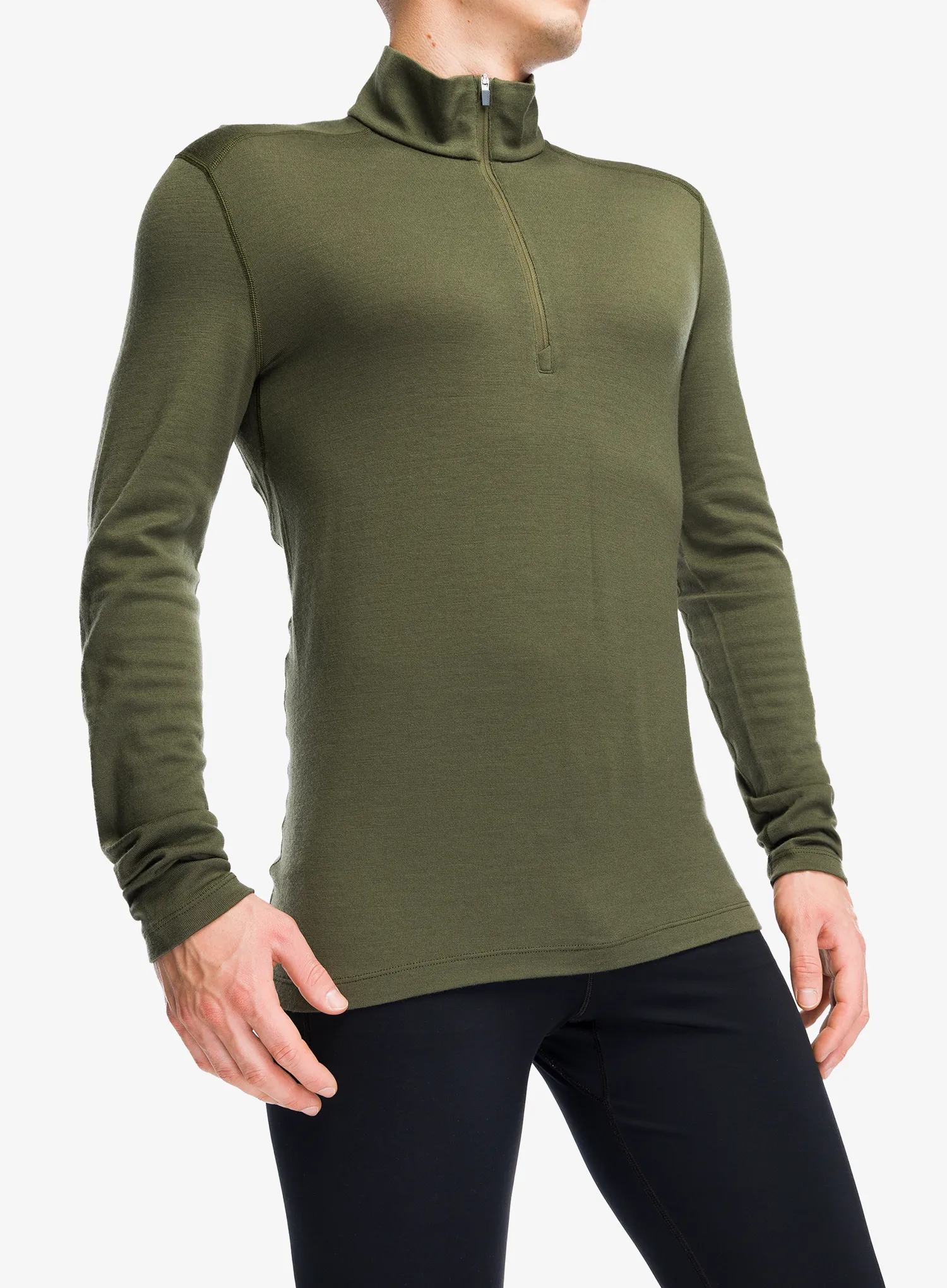 Termoaktyvus džemperis Icebreaker 260 Tech L/S Half Zip - loden