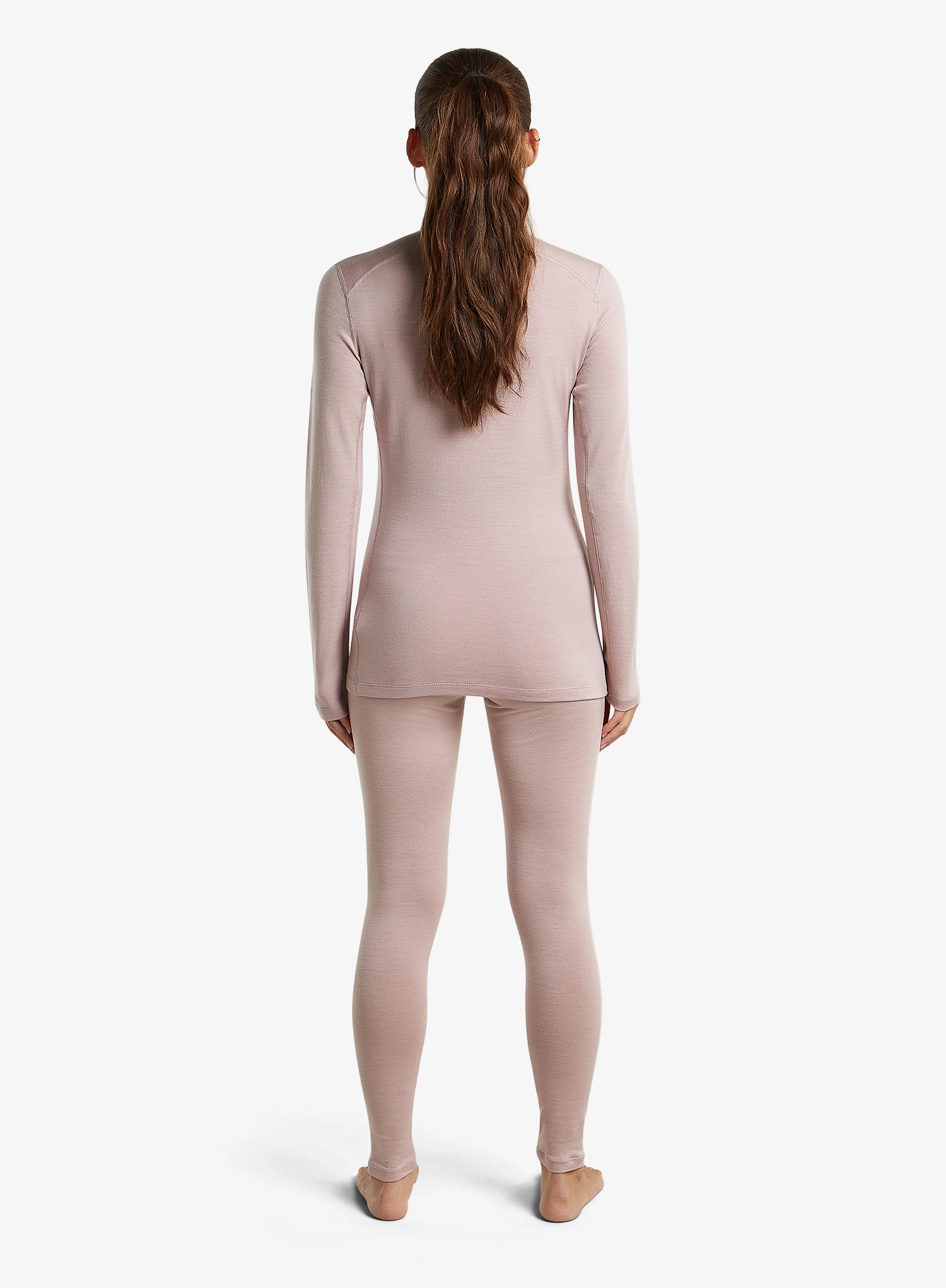 Moteriškas termoaktyvus džemperis Icebreaker 260 Tech L/S Half Zip - pink quartz