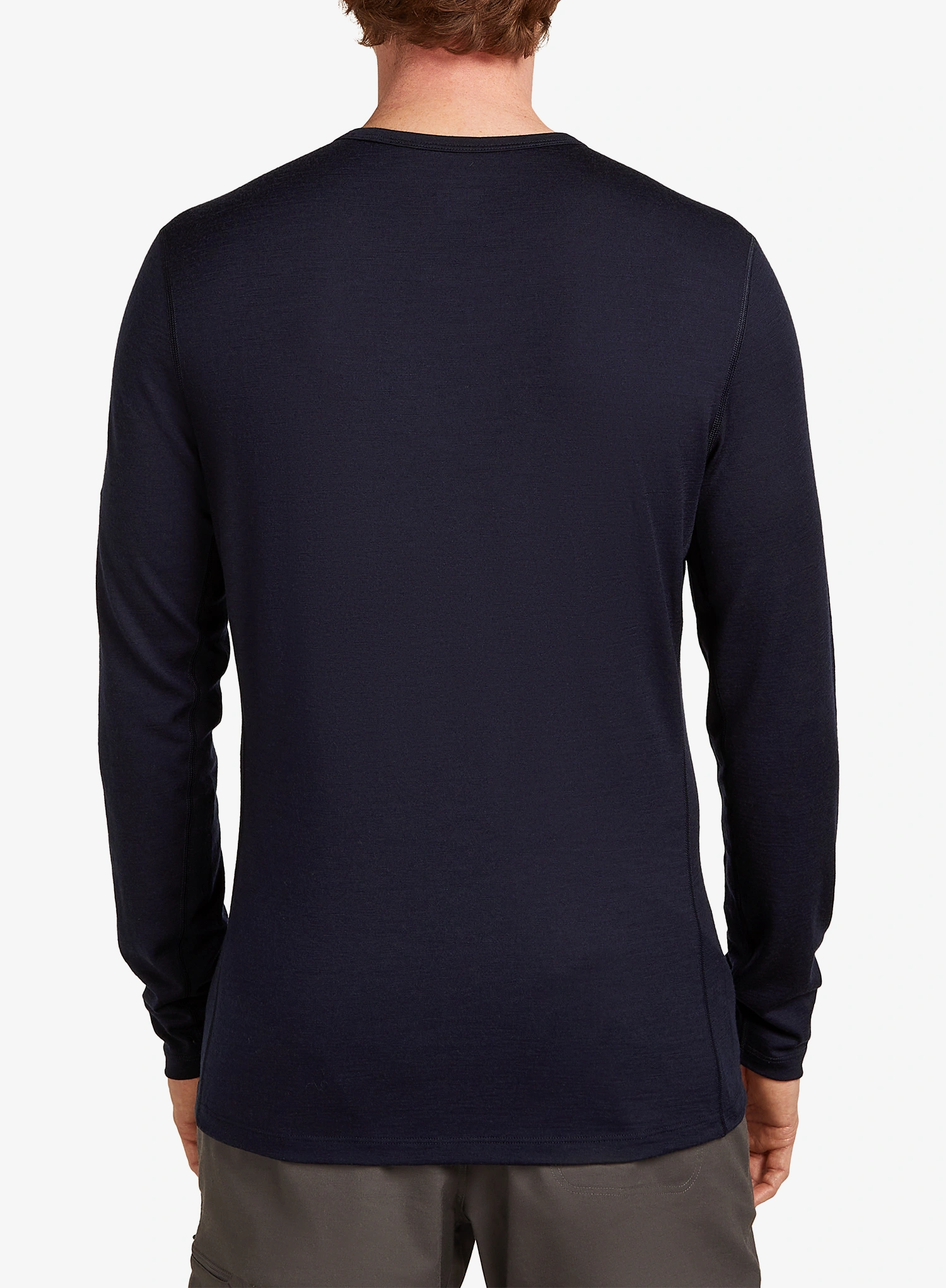 Termoaktyvus džemperis Icebreaker Merino 200 Oasis LS Crewe Elevation Line - midnight navy
