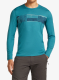 Termoaktyvus džemperis Icebreaker Merino 200 Oasis LS Crewe Elevation Line - topaz