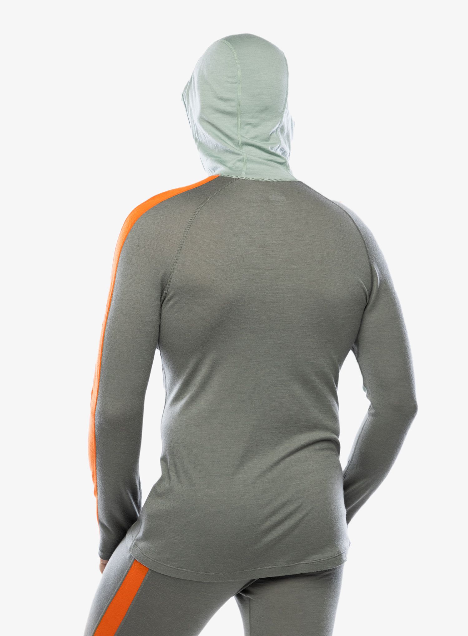 Termoaktyvus džemperis Icebreaker Merino 200 Sonebula LS Half Zip Hood - galaxy/moss/blaze/cb