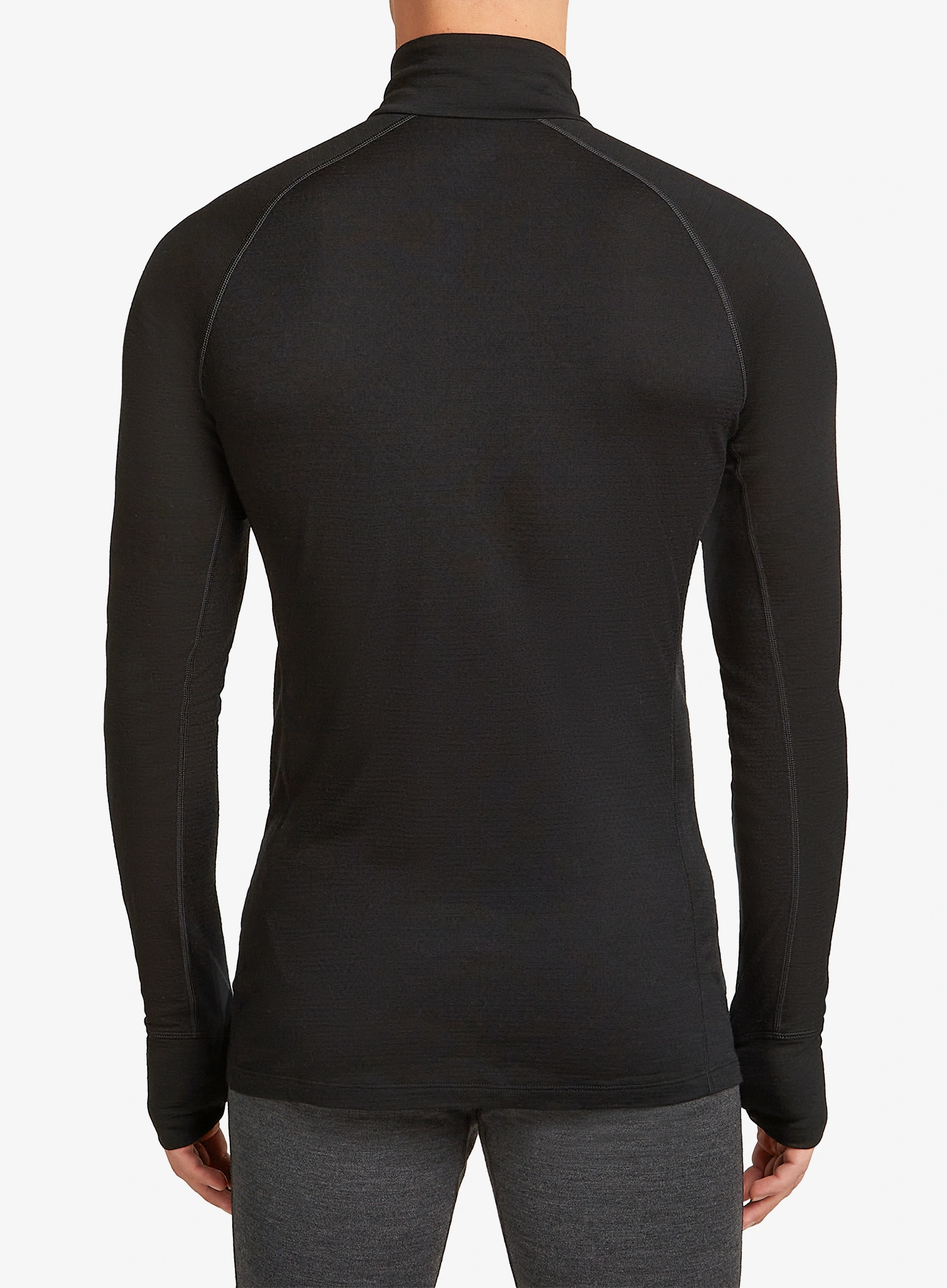 Termoaktyvus džemperis Icebreaker Merino 200 ZoneKnit LS Half Zip - black