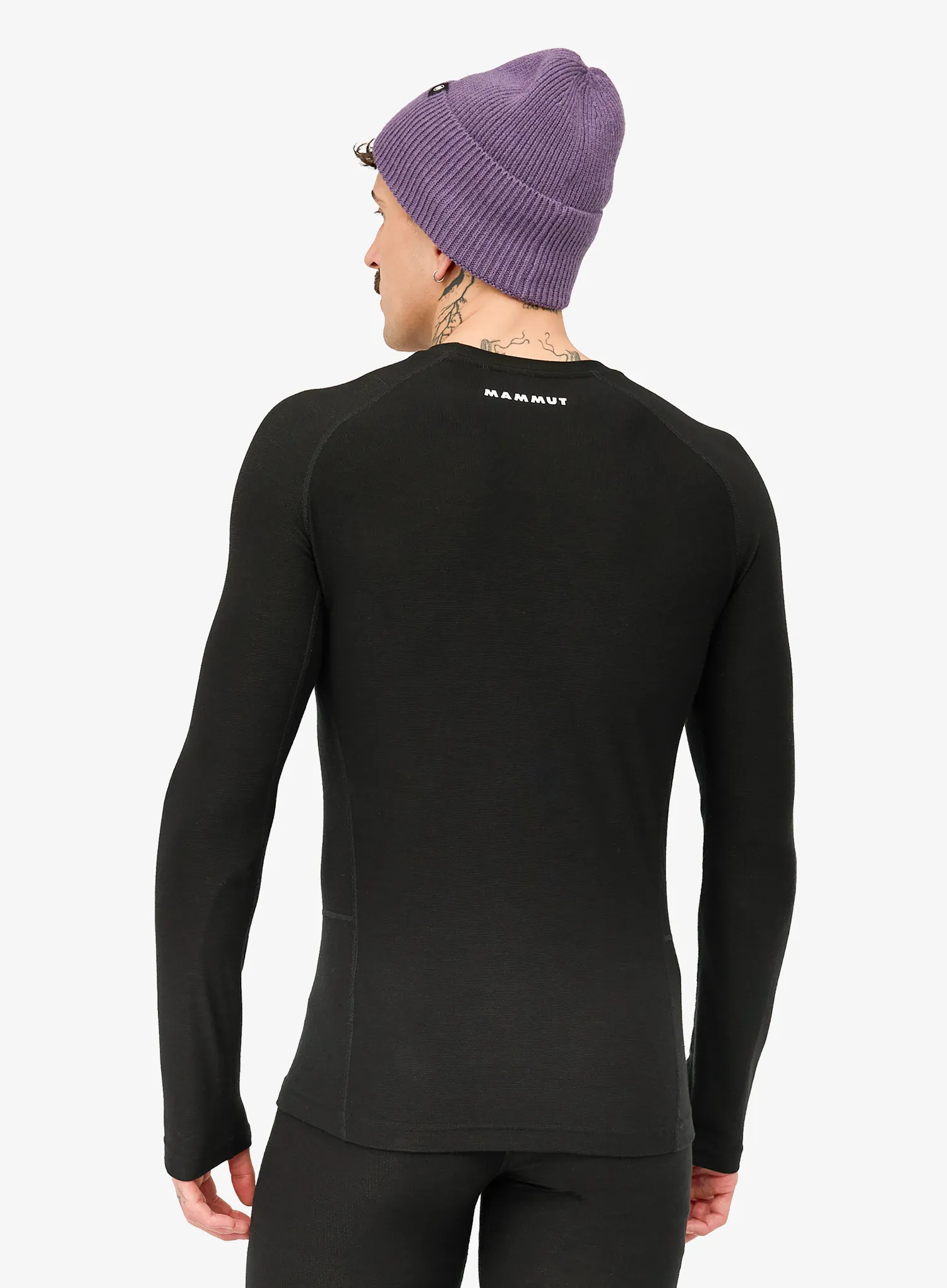 Termoaktyvus džemperis Mammut Tree Wool Thermal FL Longsleeve - black