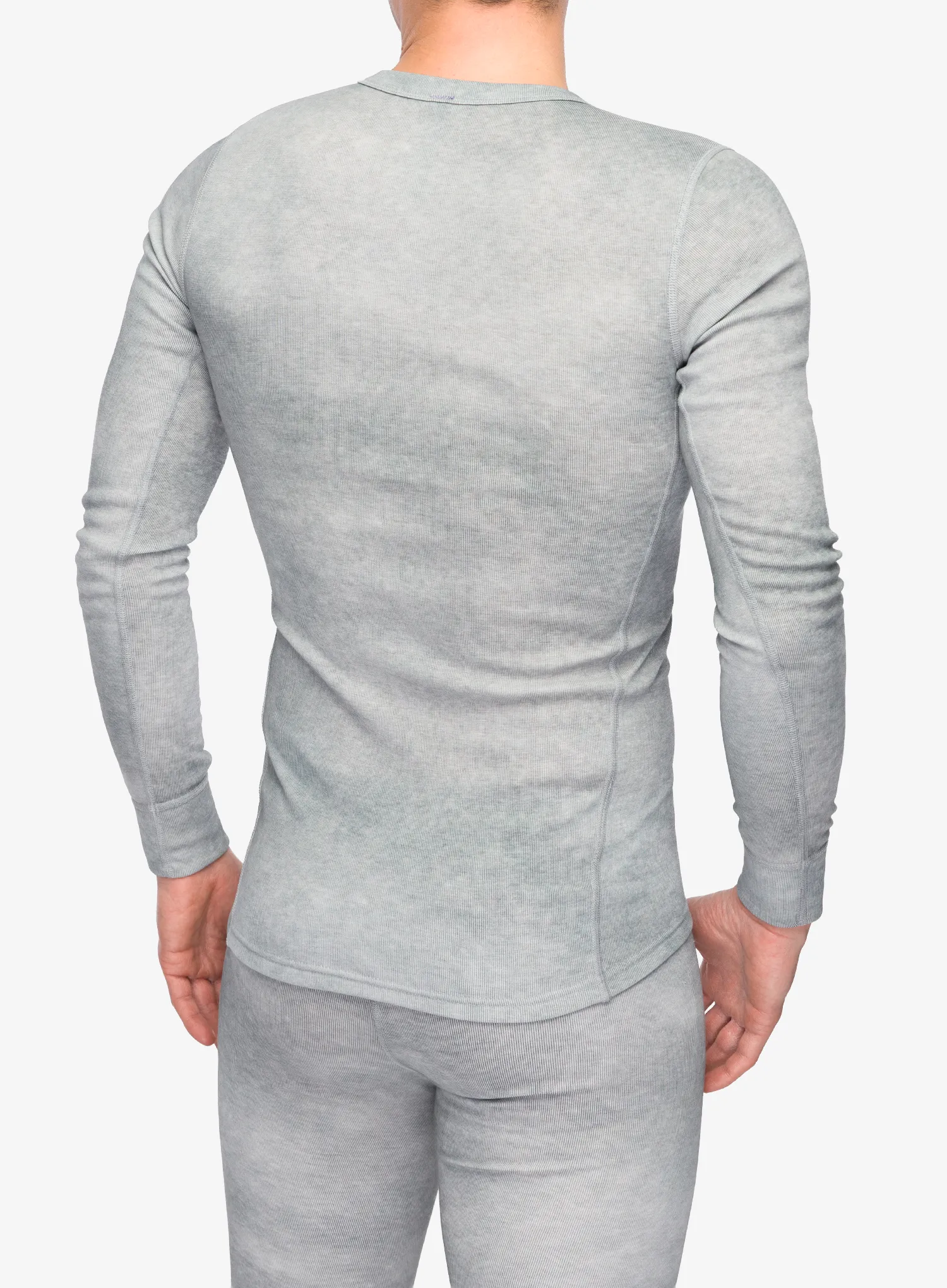 Termoaktyvus džemperis Odlo Active Warm X Pow BL Top Crew Neck L/S - silver grey