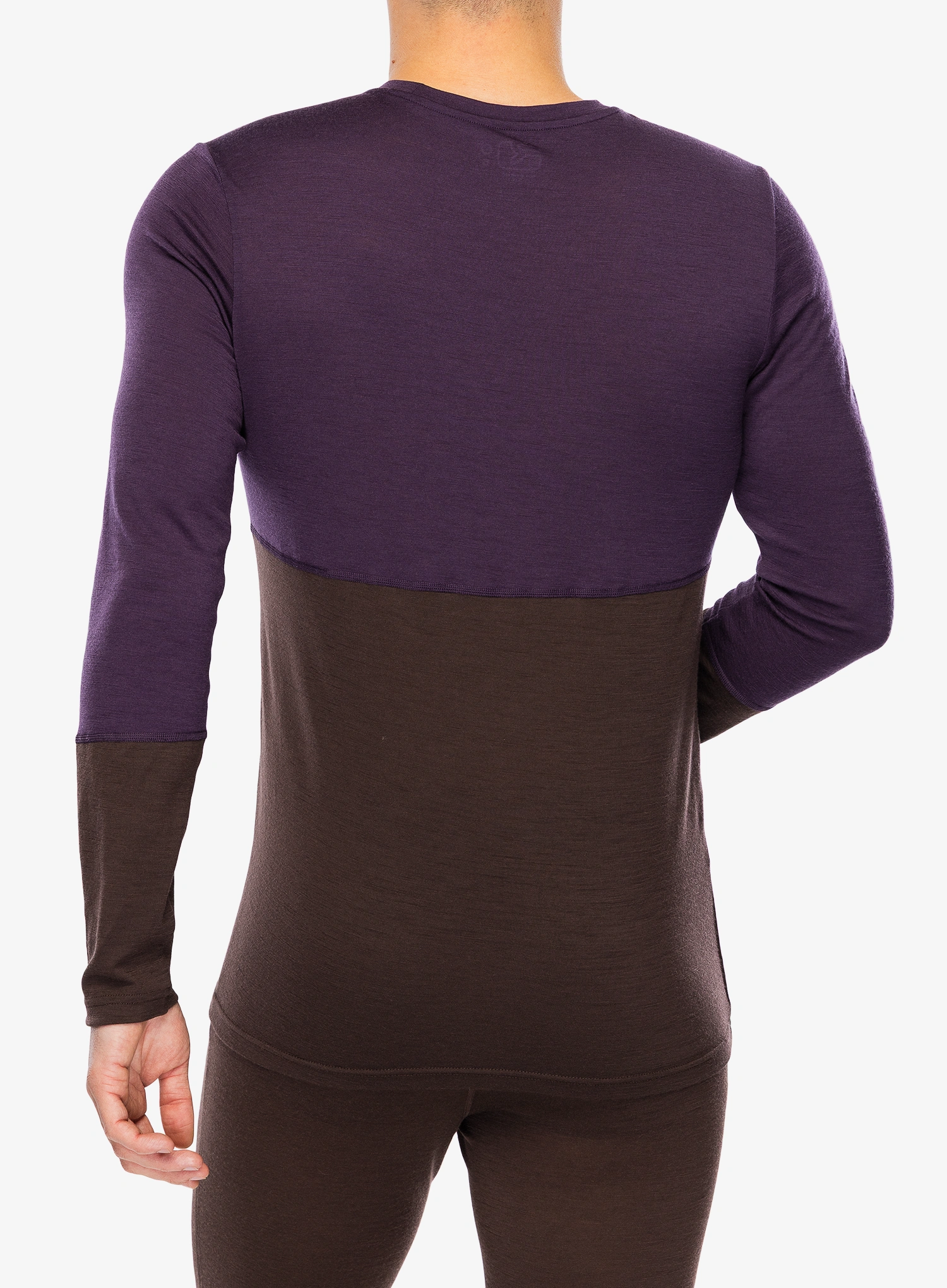 Termoaktyvus džemperis Ortovox 185 Rock N Wool Long Sleeve - dark wild berry