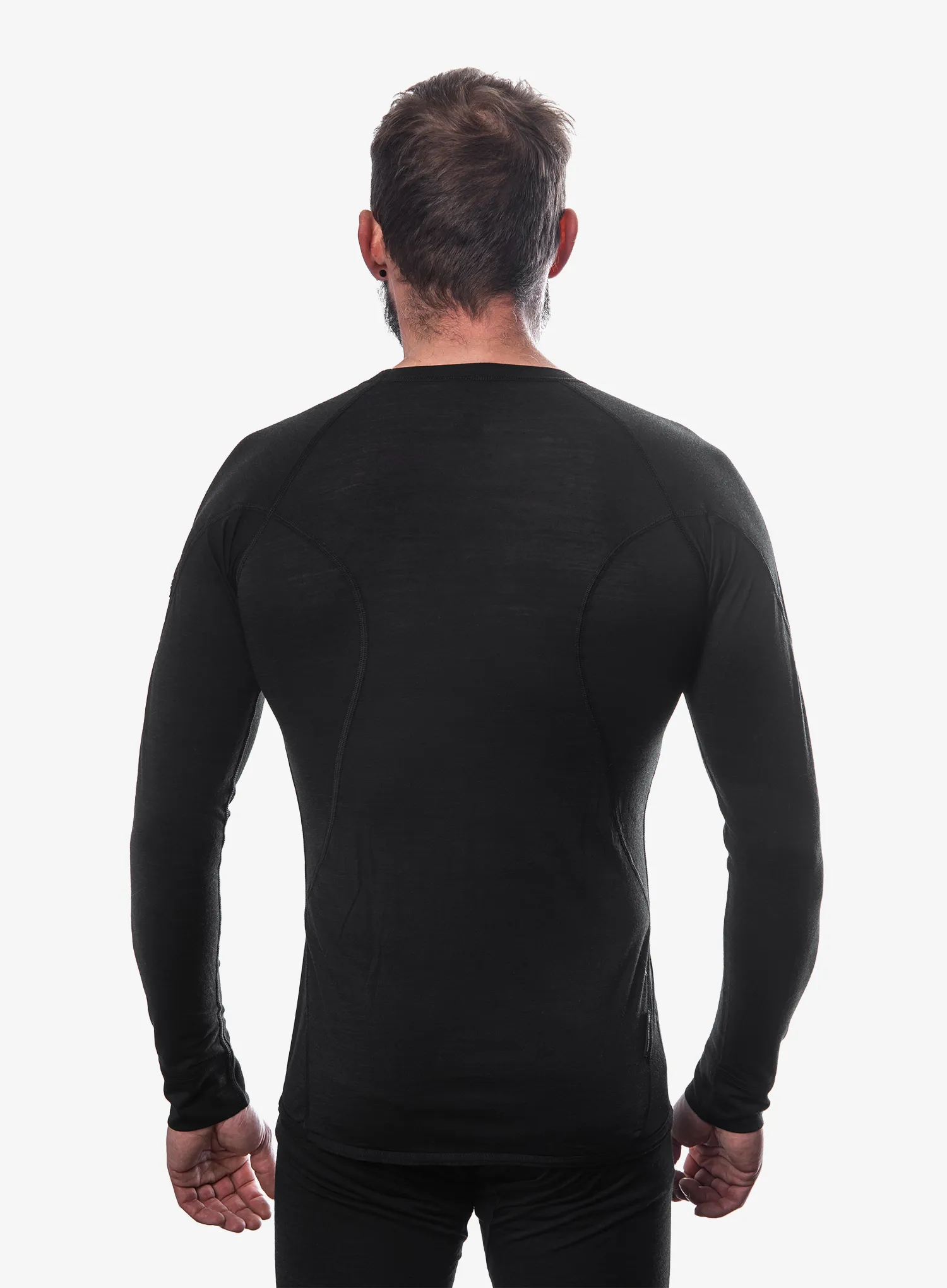 Termoaktyvus džemperis Sensor Merino Air Tee LS - black