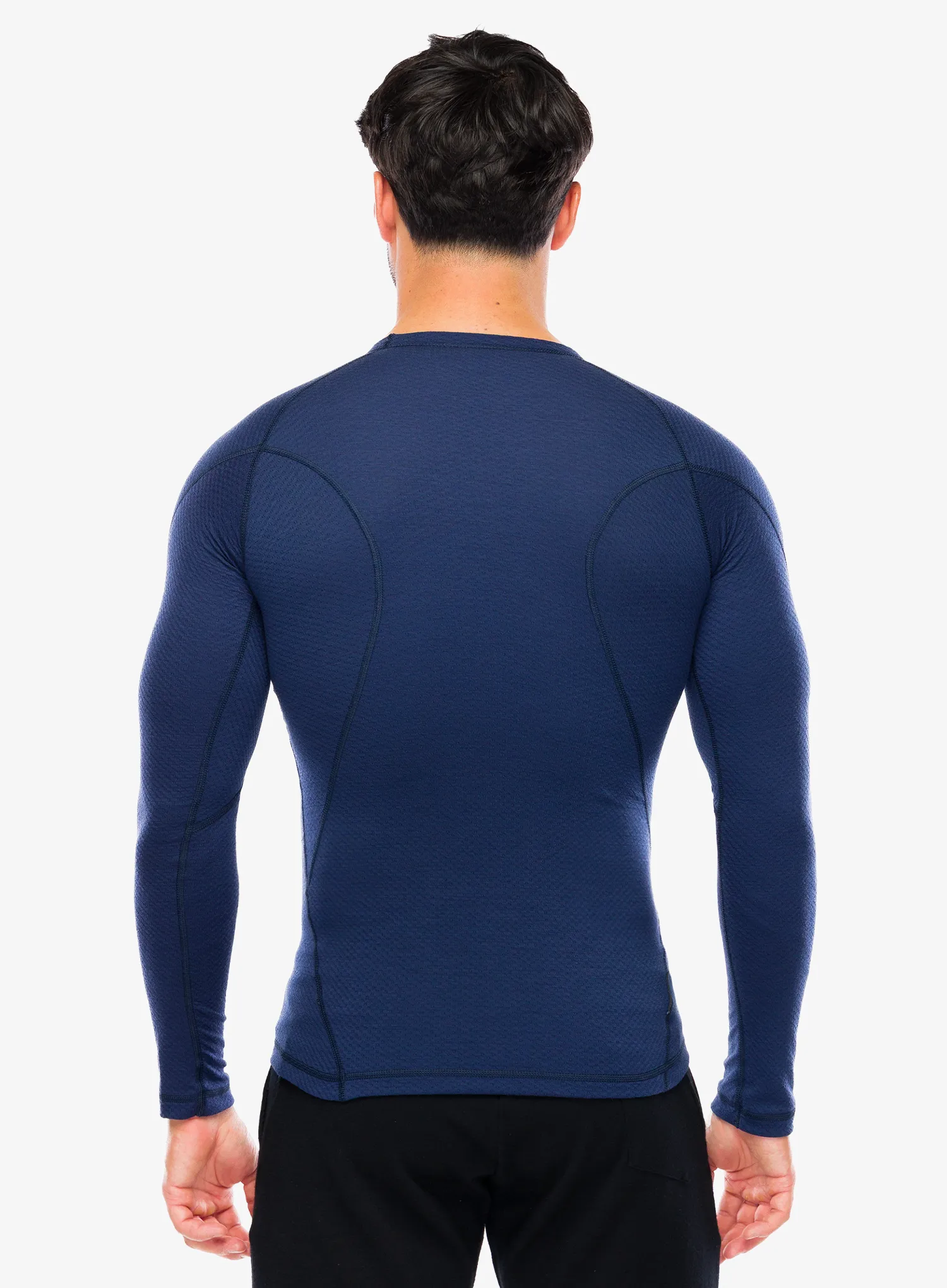 Termoaktyvus džemperis Sensor Merino DF Tee L/S - deep blue camp