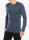 Termoaktyvus džemperis Smartwool Classic Thermal Merino Base Layer Crew Boxed - nightfall retro line