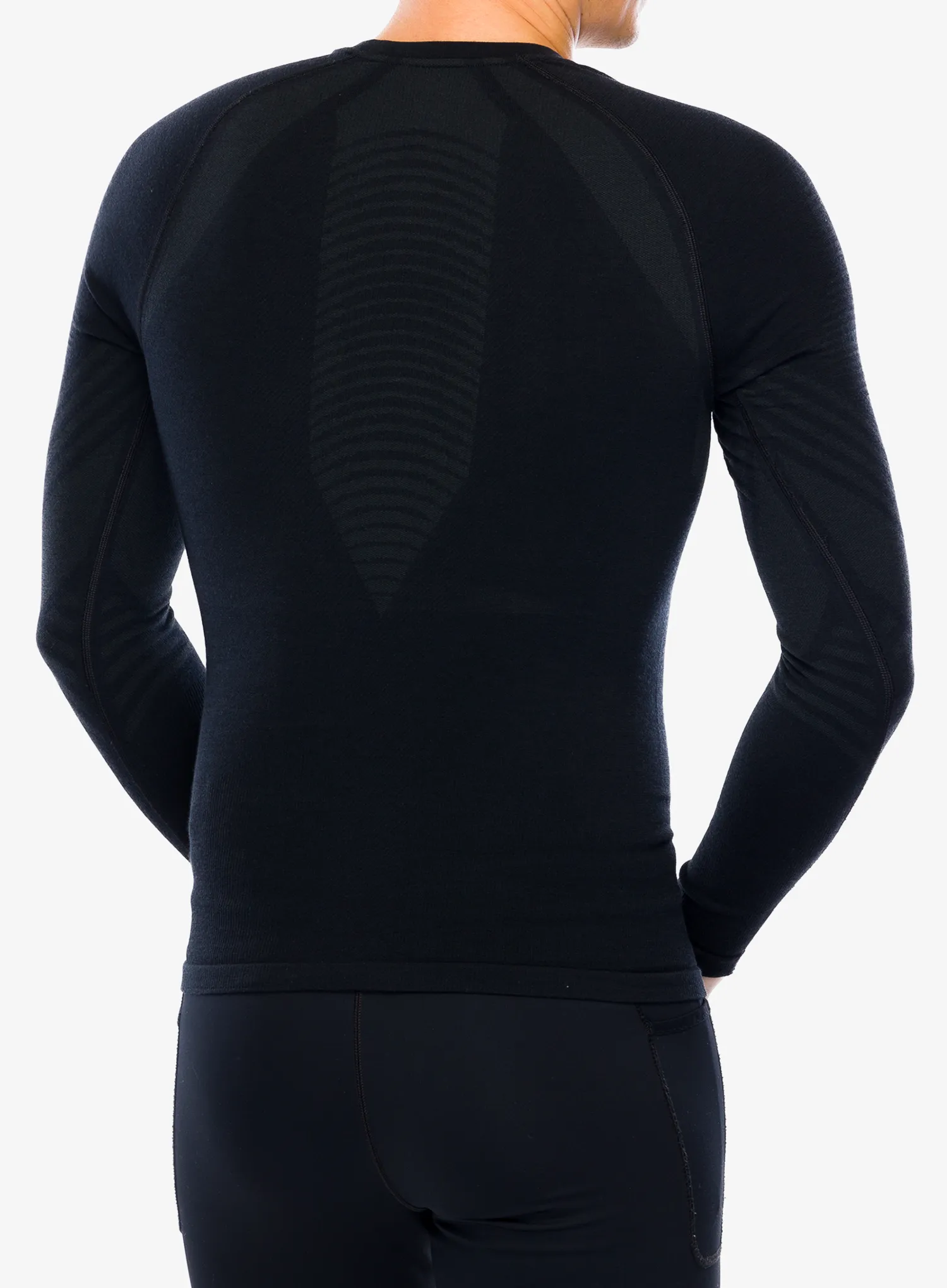 Termoaktyvus džemperis Smartwool Intraknit Active Base Layer Crew - black/black