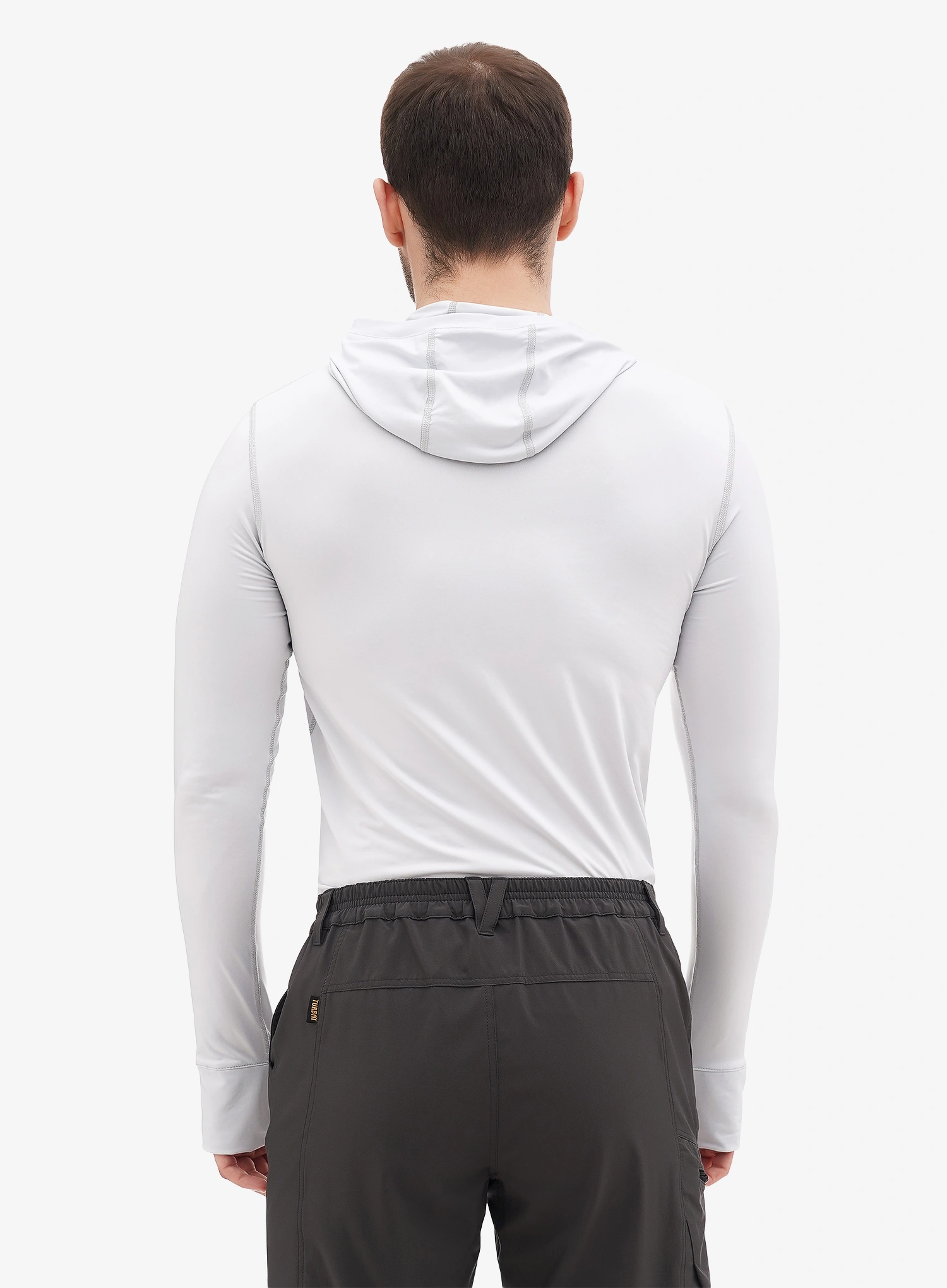 Termoaktyvus džemperis Turbat Hike Lite LS Hood Thermo T-Shirt - glacier gray