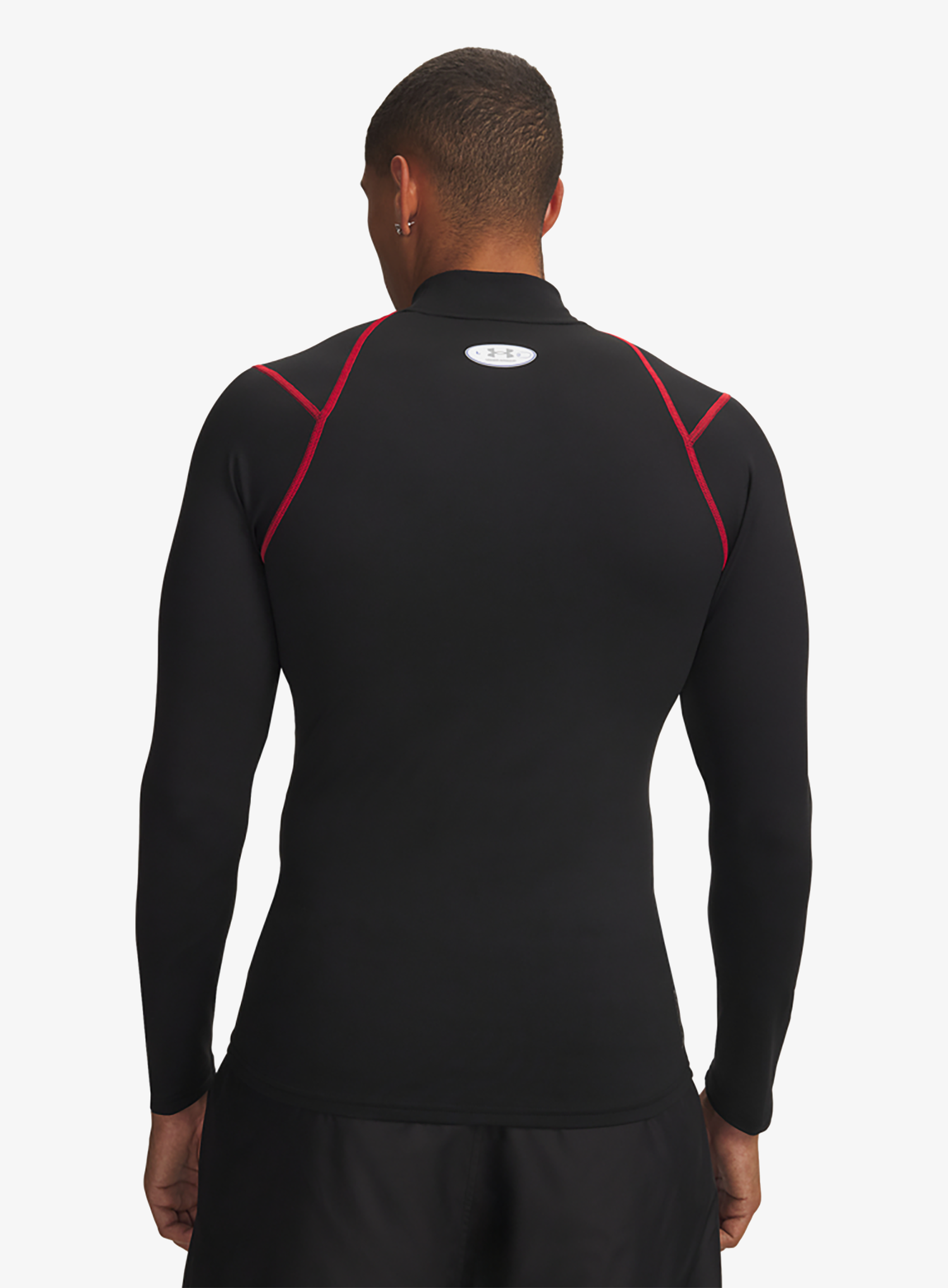 Termoaktyvus džemperis Under Armour Coldgear Elite Compression Mock - ultimate black/red/reflective
