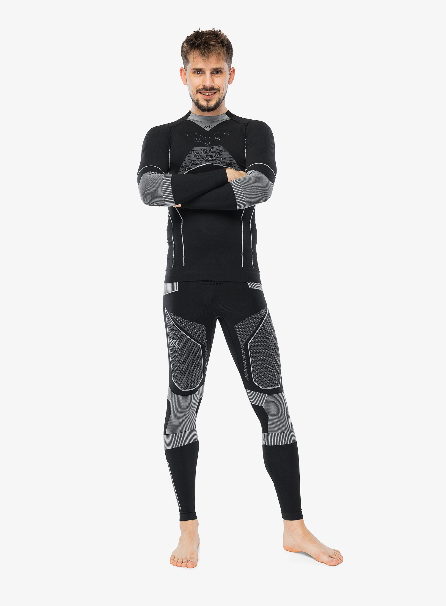 Termoaktyvus džemperis X-Bionic Energy Accumulator Light Shirt LS - x black/light grey